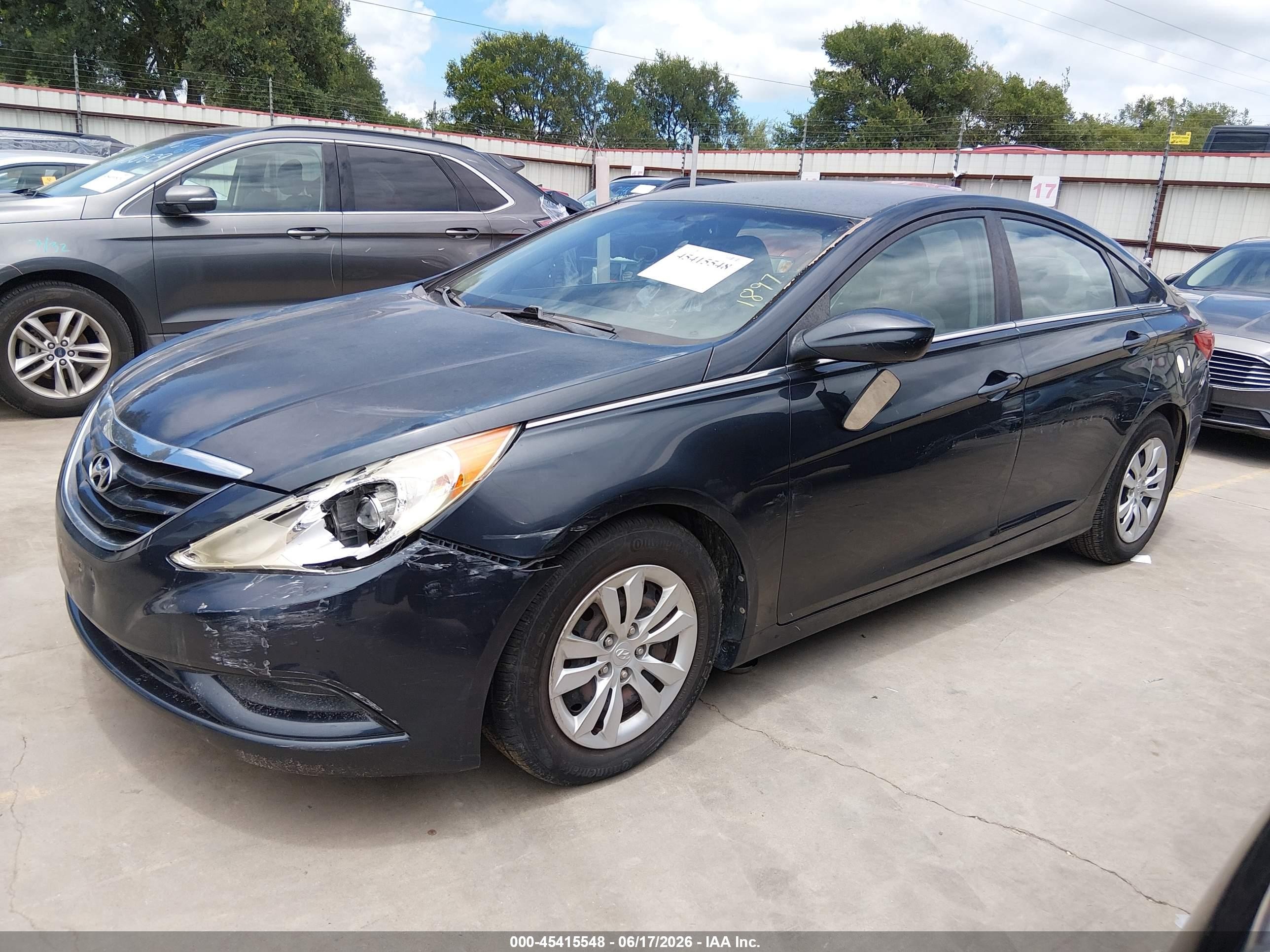 2011 Hyundai Sonata Gls Dark Blue vin: 5NPEB4AC0BH071897