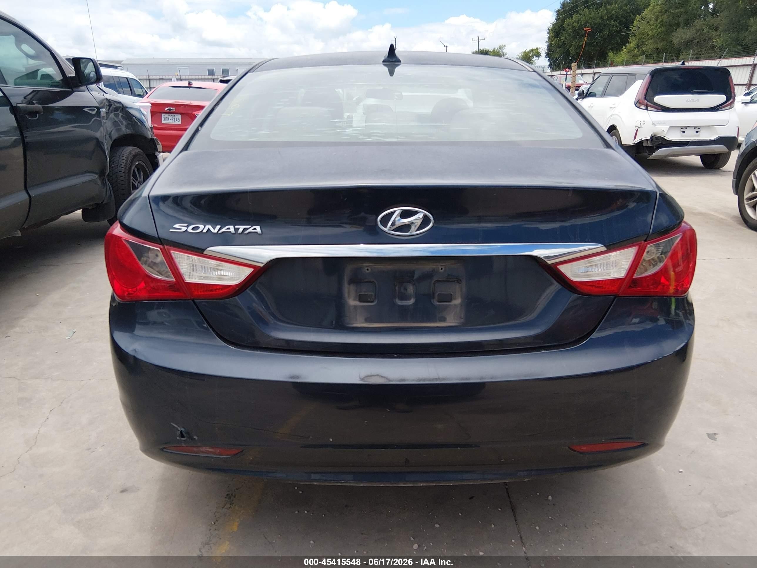 2011 Hyundai Sonata Gls Dark Blue vin: 5NPEB4AC0BH071897