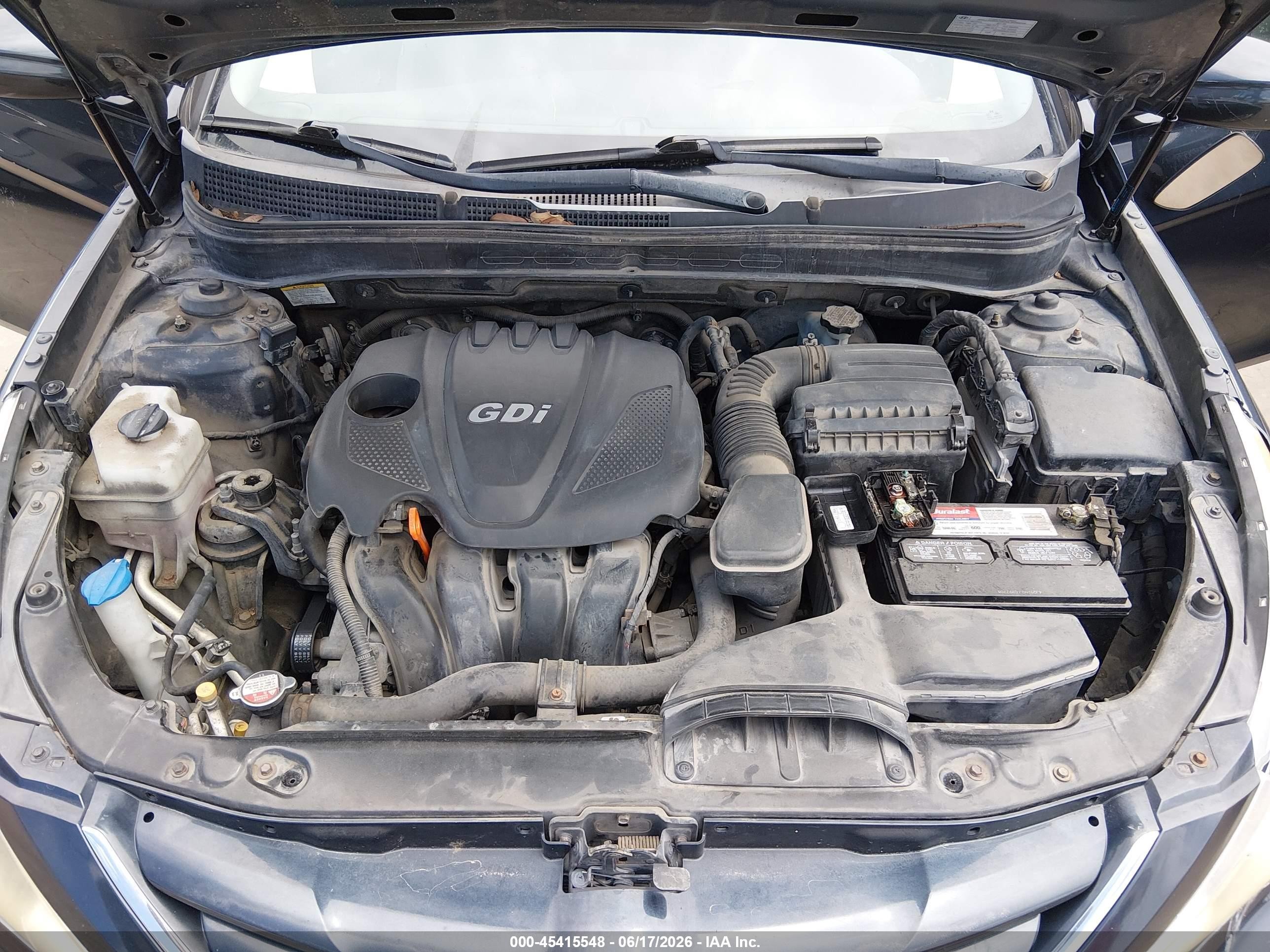 2011 Hyundai Sonata Gls Dark Blue vin: 5NPEB4AC0BH071897