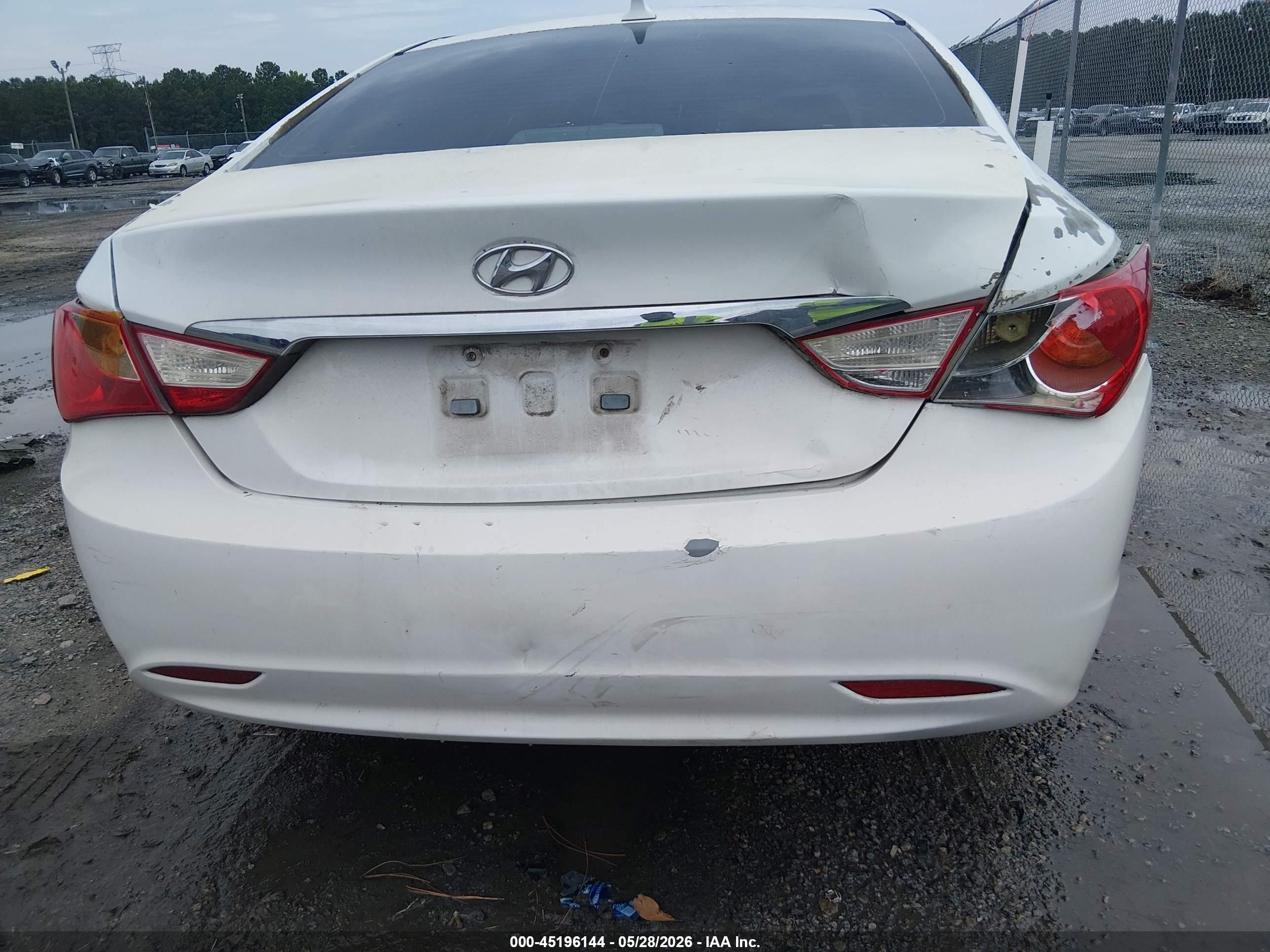 2011 Hyundai Sonata Gls White vin: 5NPEB4AC0BH095780