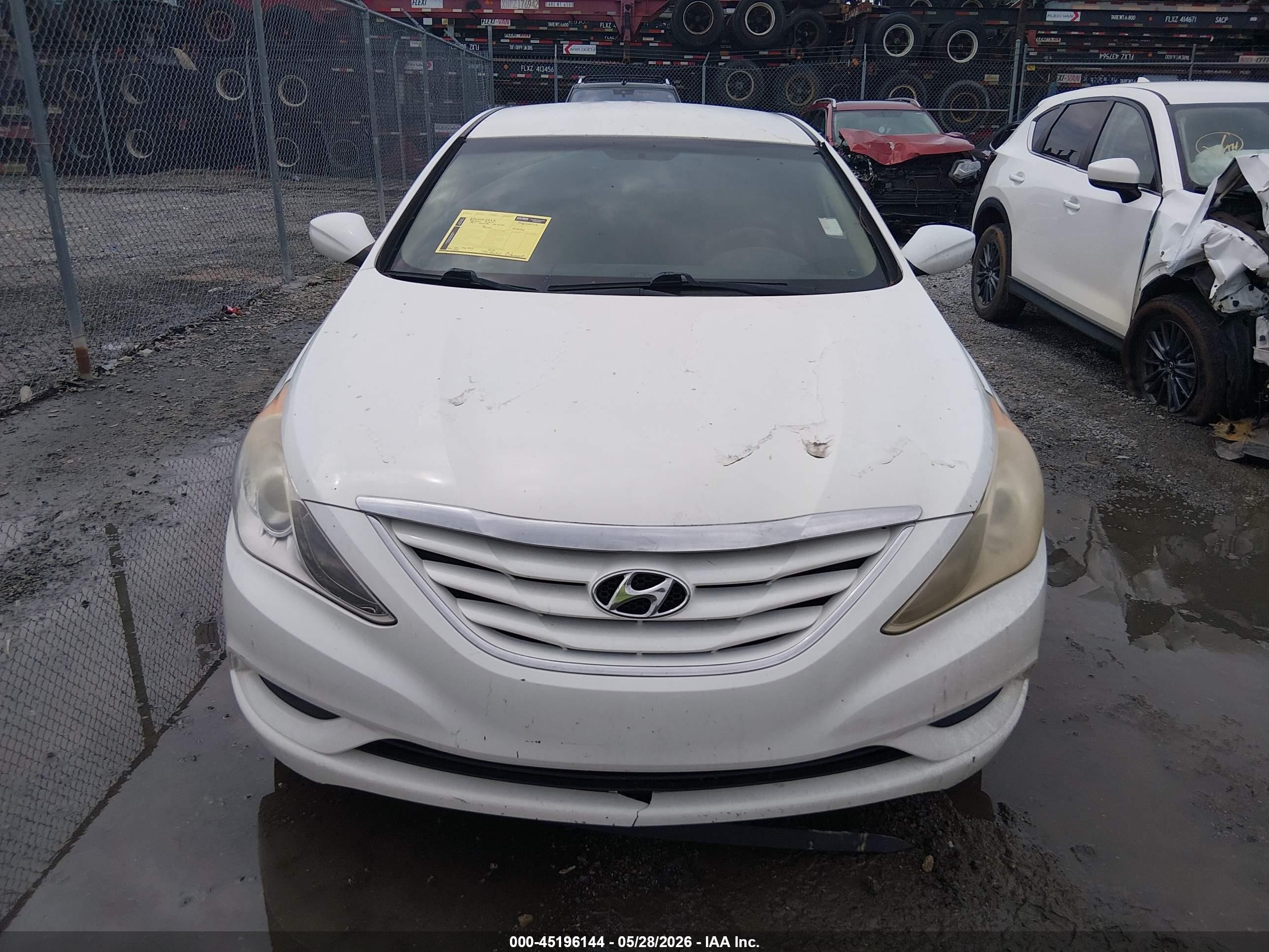2011 Hyundai Sonata Gls White vin: 5NPEB4AC0BH095780