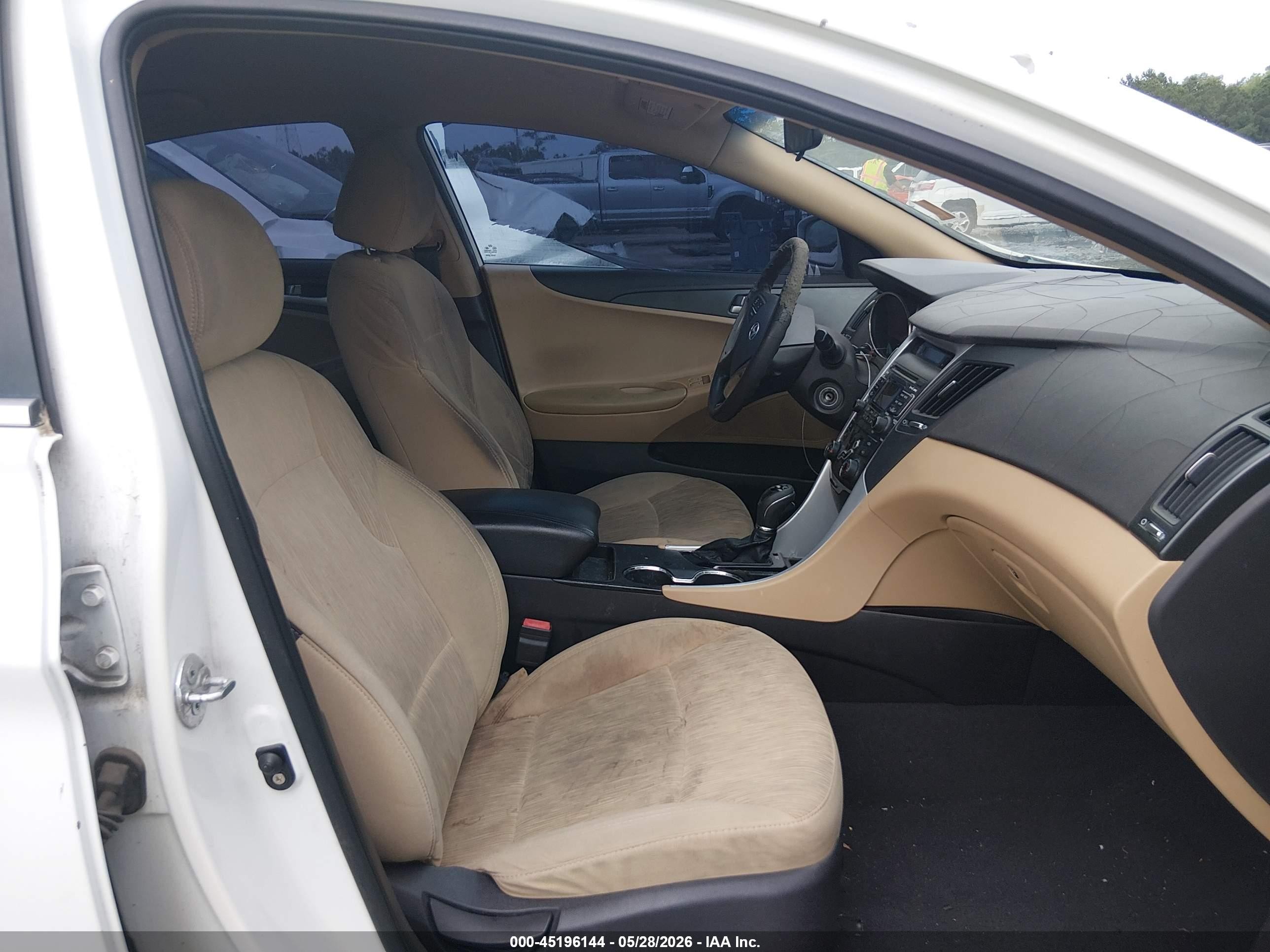 2011 Hyundai Sonata Gls White vin: 5NPEB4AC0BH095780