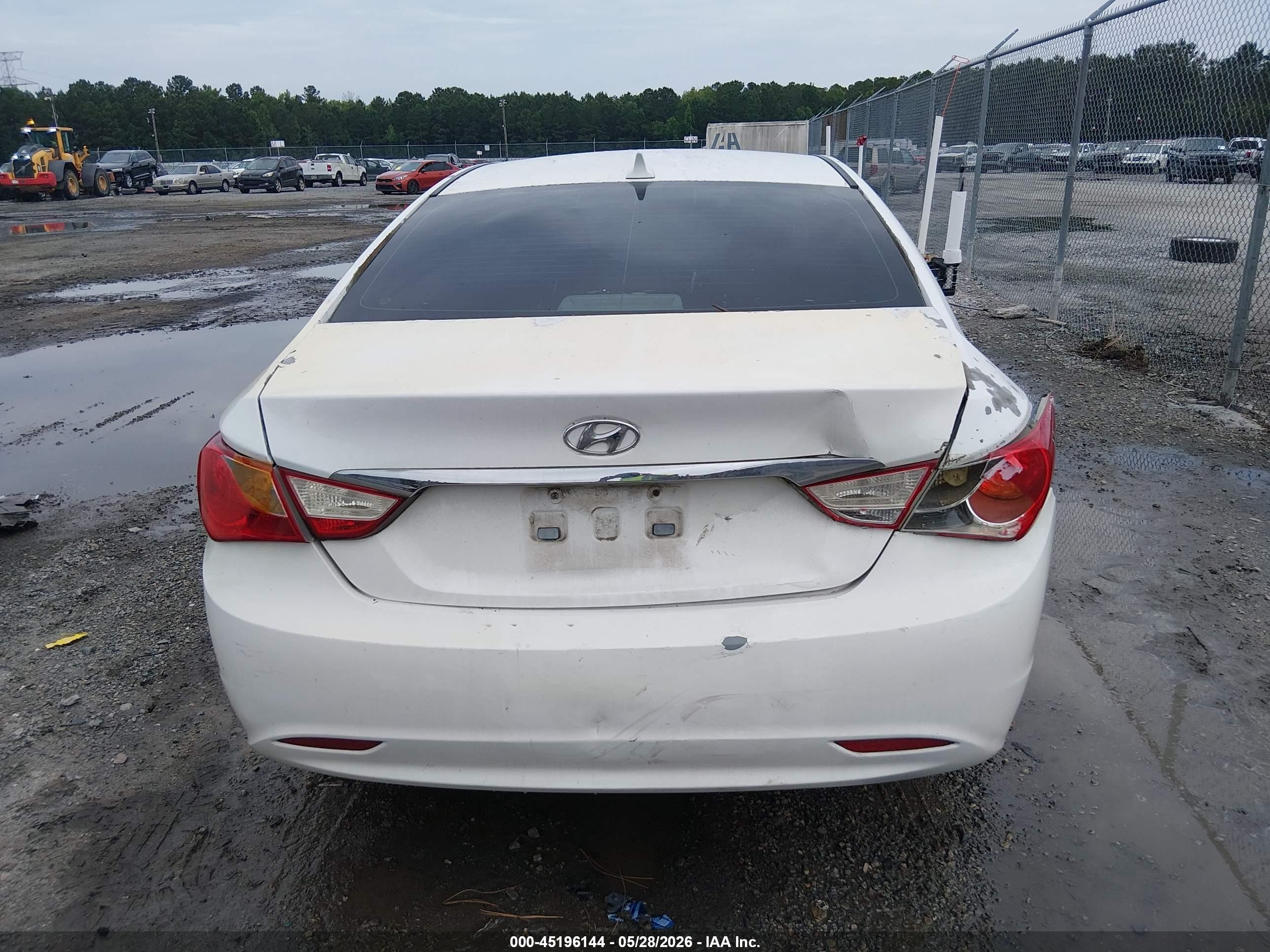 2011 Hyundai Sonata Gls White vin: 5NPEB4AC0BH095780