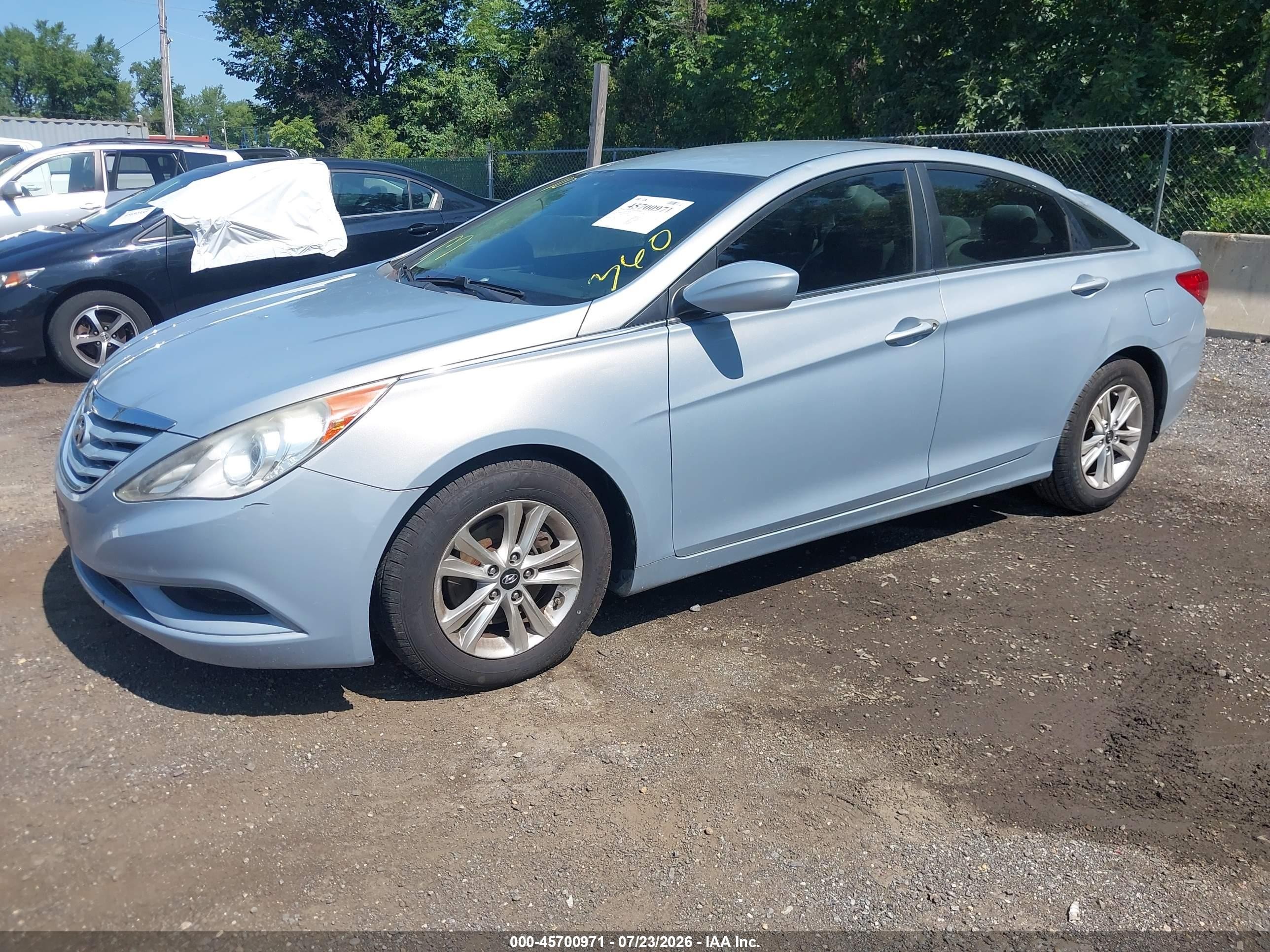2011 Hyundai Sonata Gls Light Blue vin: 5NPEB4AC0BH101092
