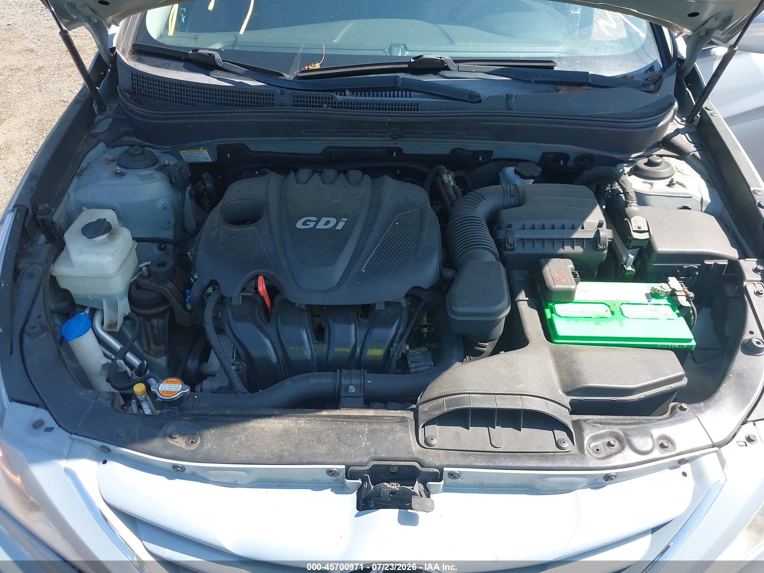 2011 Hyundai Sonata Gls Light Blue vin: 5NPEB4AC0BH101092