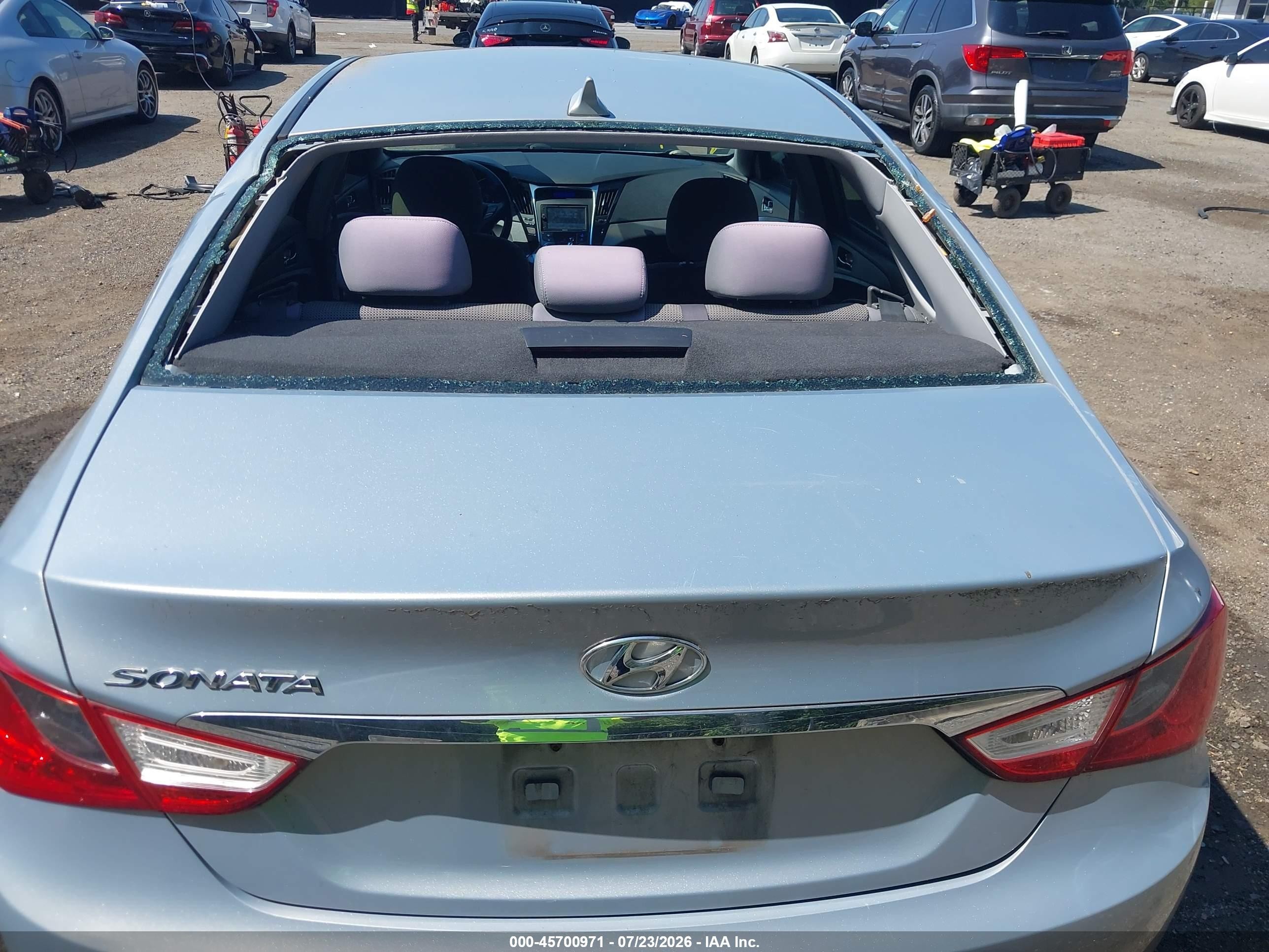 2011 Hyundai Sonata Gls Light Blue vin: 5NPEB4AC0BH101092