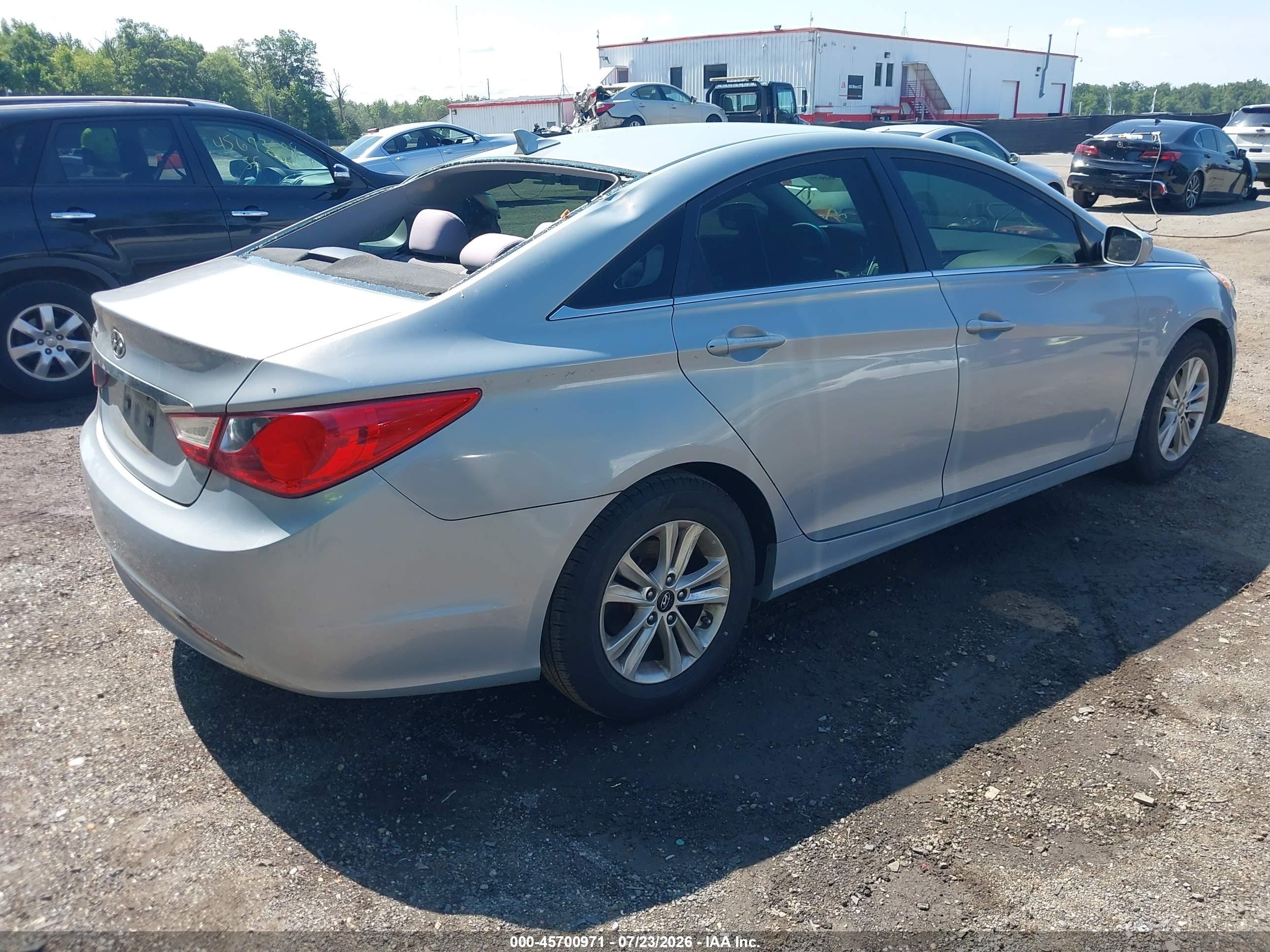 2011 Hyundai Sonata Gls Light Blue vin: 5NPEB4AC0BH101092