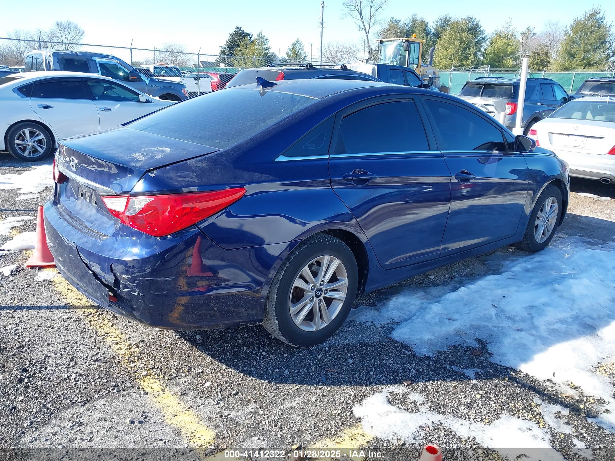 2011 Hyundai Sonata Gls Blue vin: 5NPEB4AC0BH132732