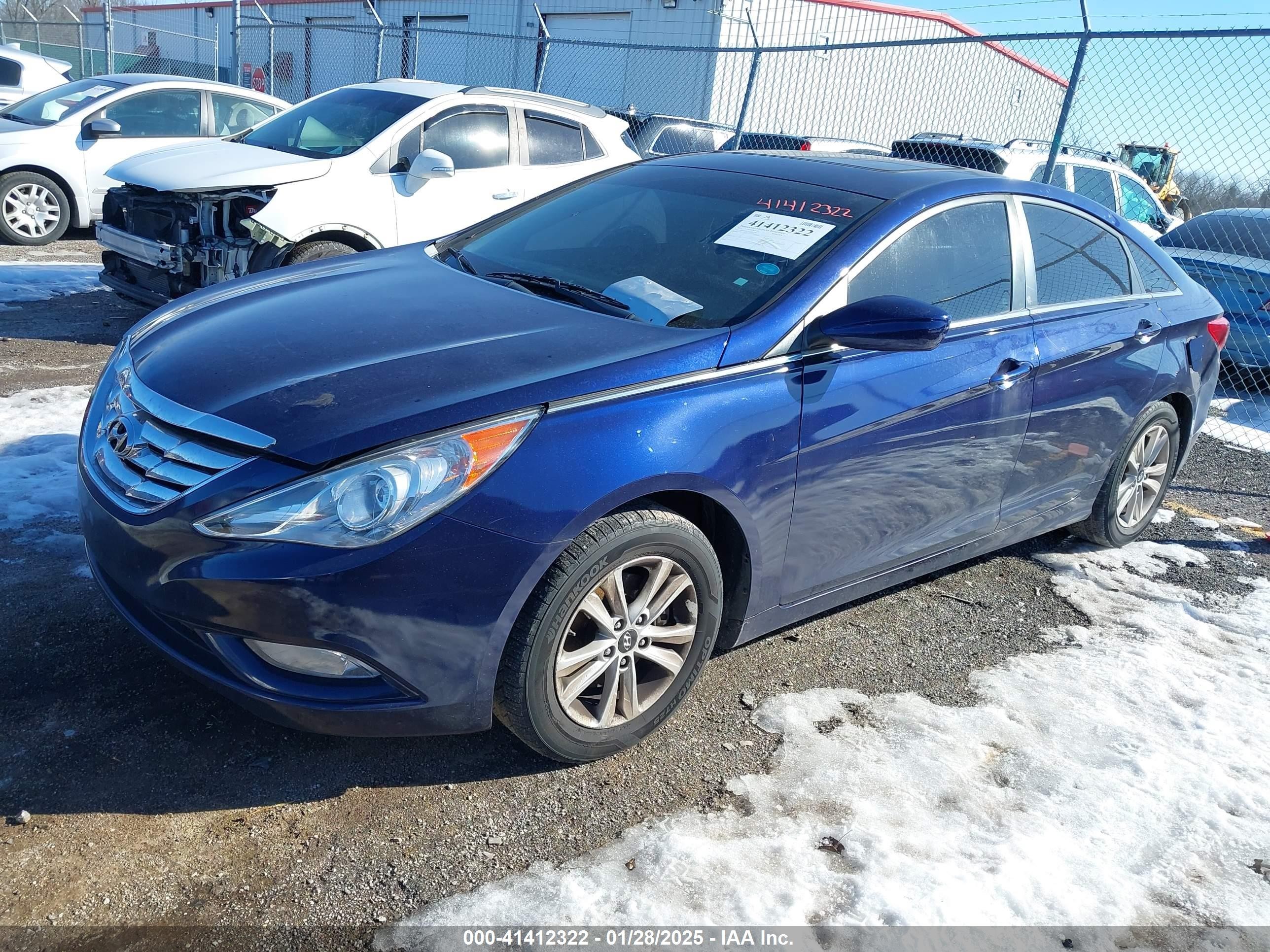 2011 Hyundai Sonata Gls Blue vin: 5NPEB4AC0BH132732