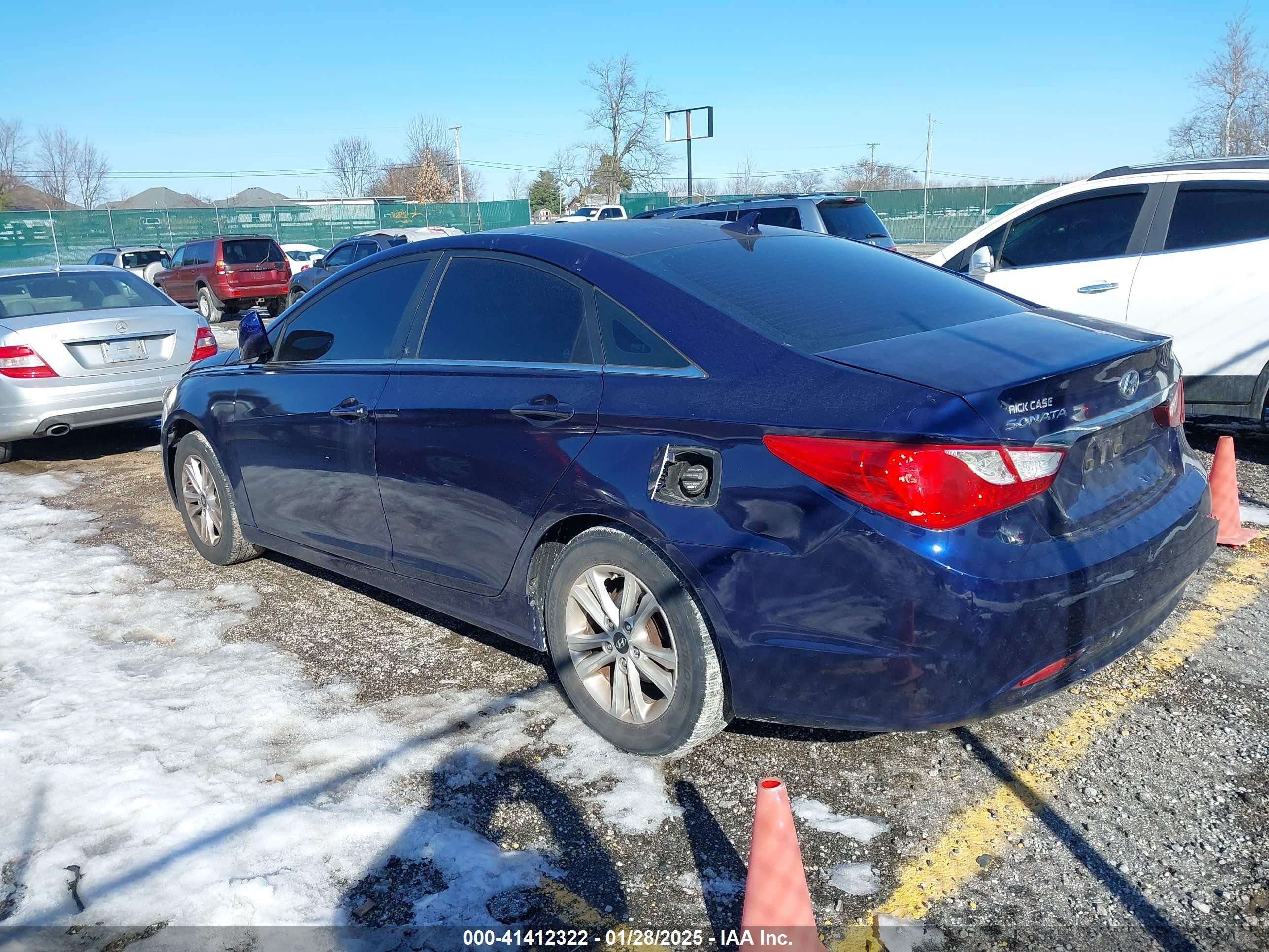 2011 Hyundai Sonata Gls Blue vin: 5NPEB4AC0BH132732