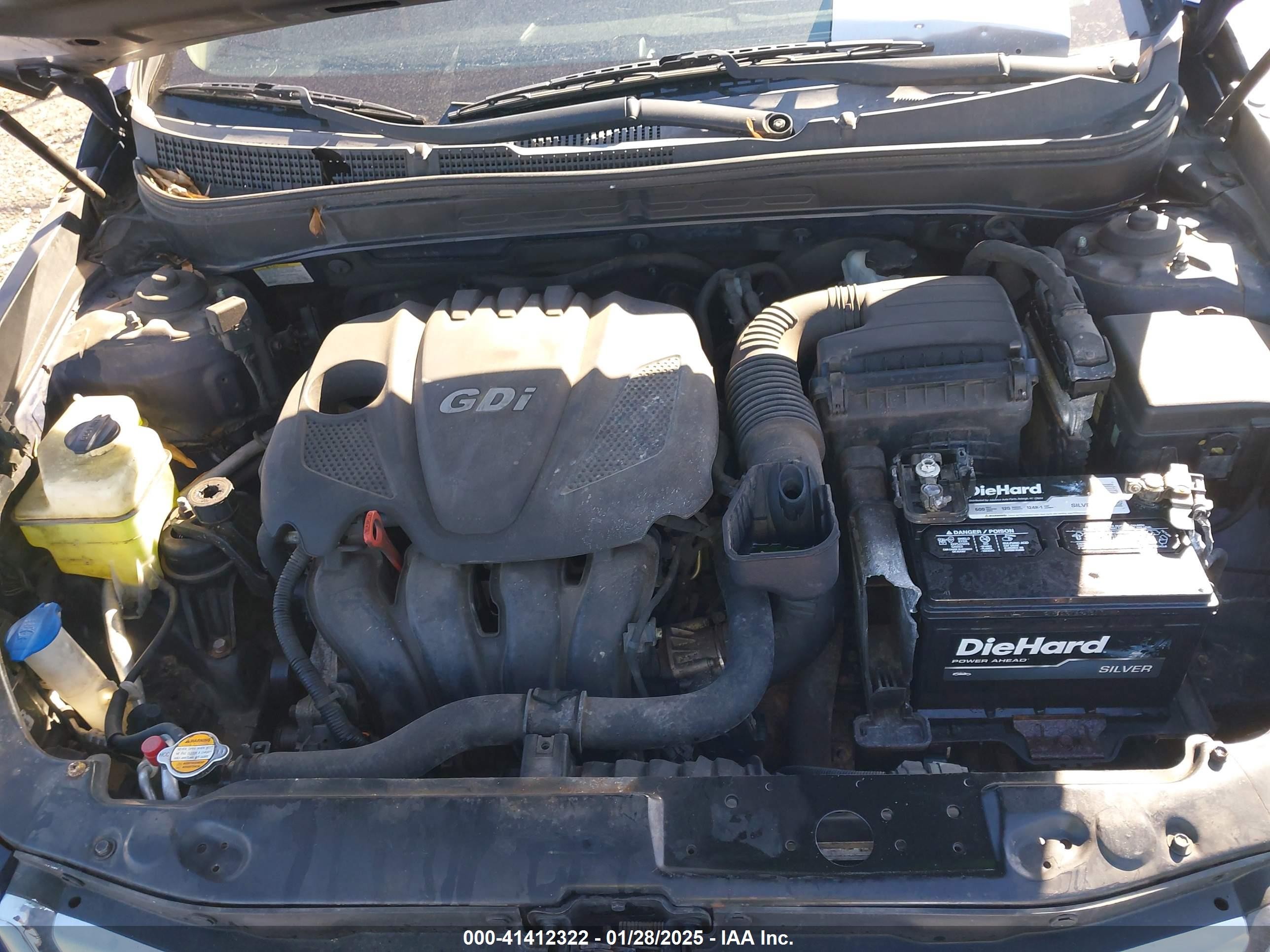 2011 Hyundai Sonata Gls Blue vin: 5NPEB4AC0BH132732