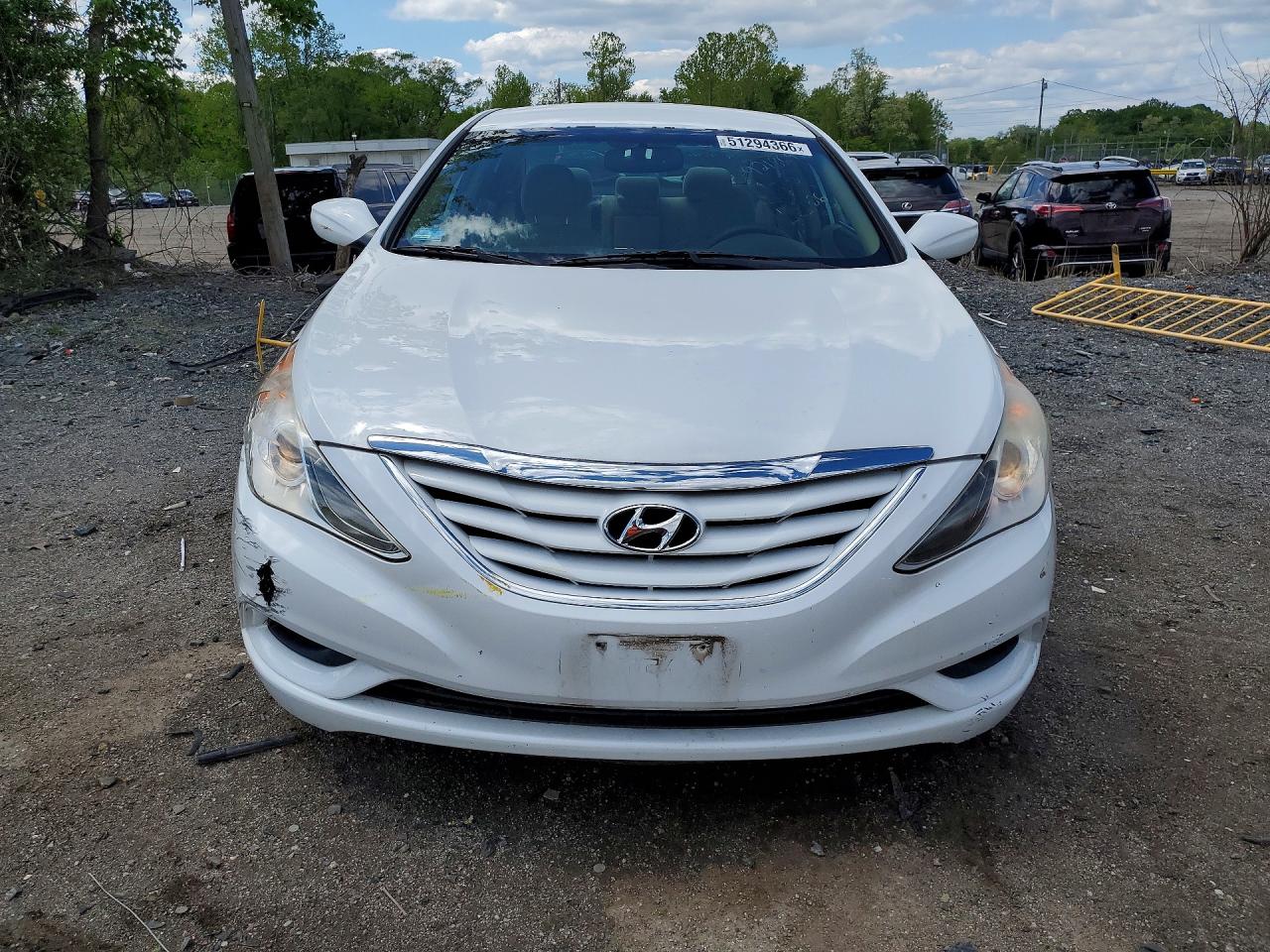 2011 Hyundai Sonata Gls White vin: 5NPEB4AC0BH144315