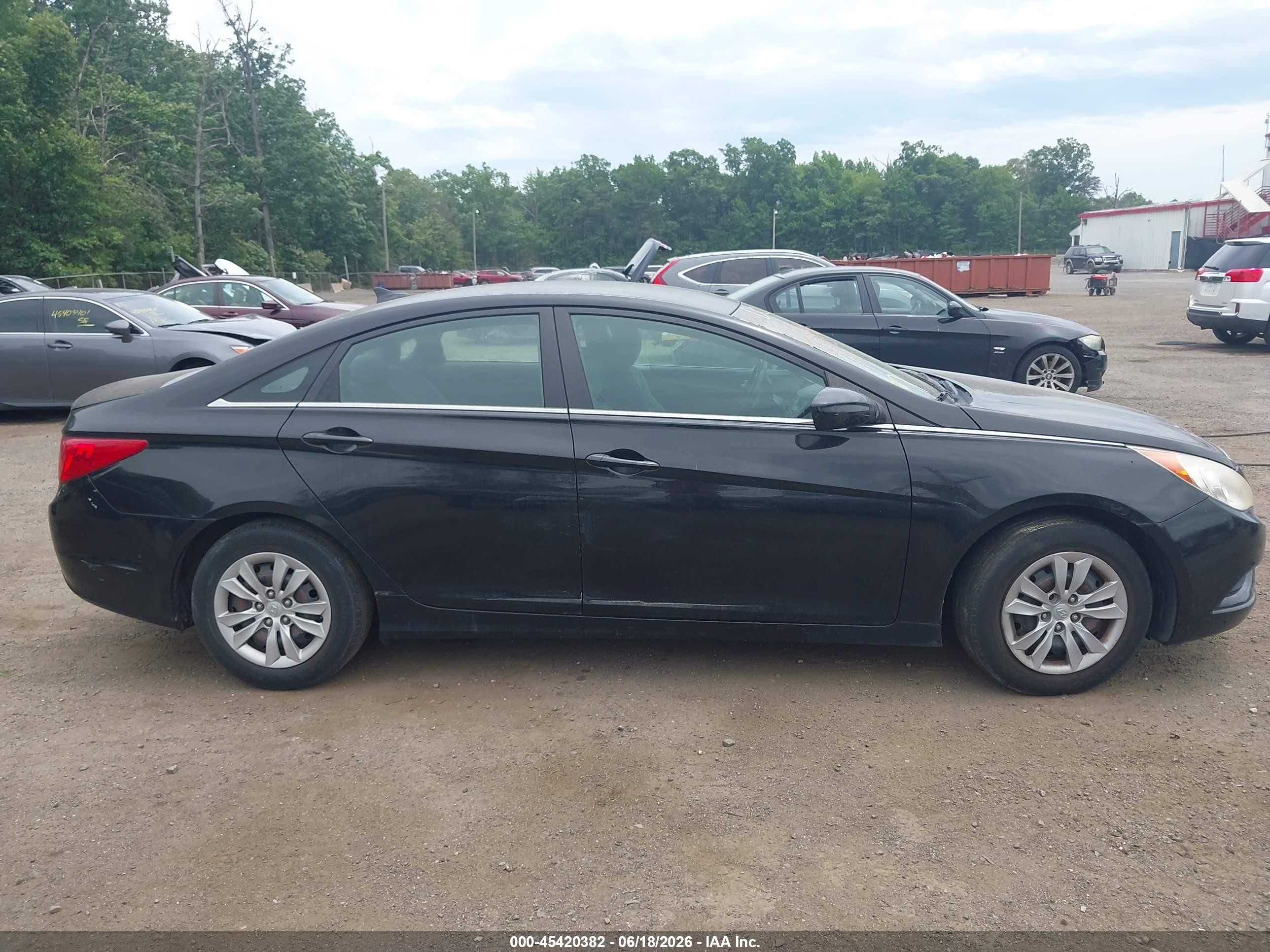 2011 Hyundai Sonata Gls Black vin: 5NPEB4AC0BH168873