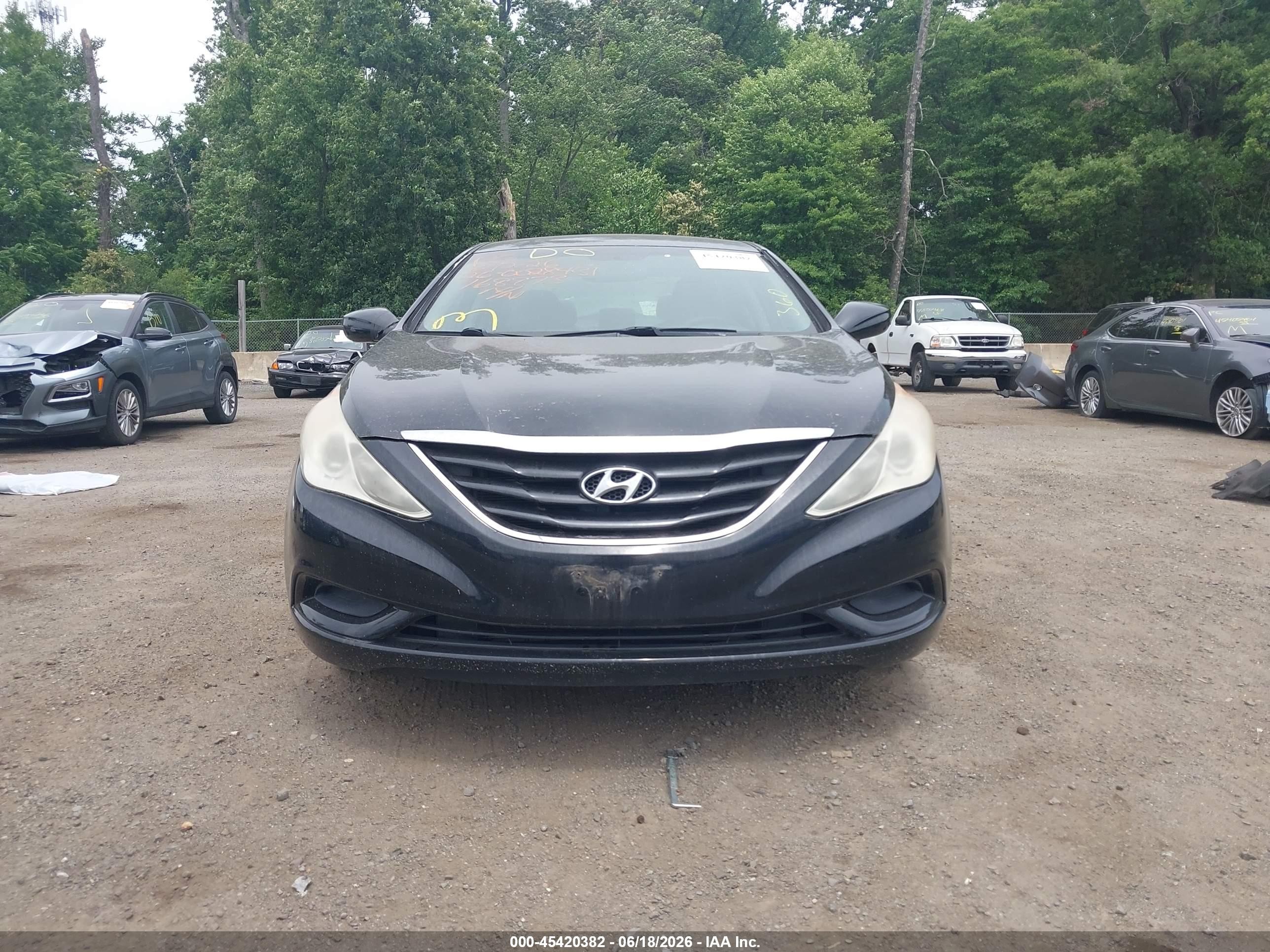 2011 Hyundai Sonata Gls Black vin: 5NPEB4AC0BH168873