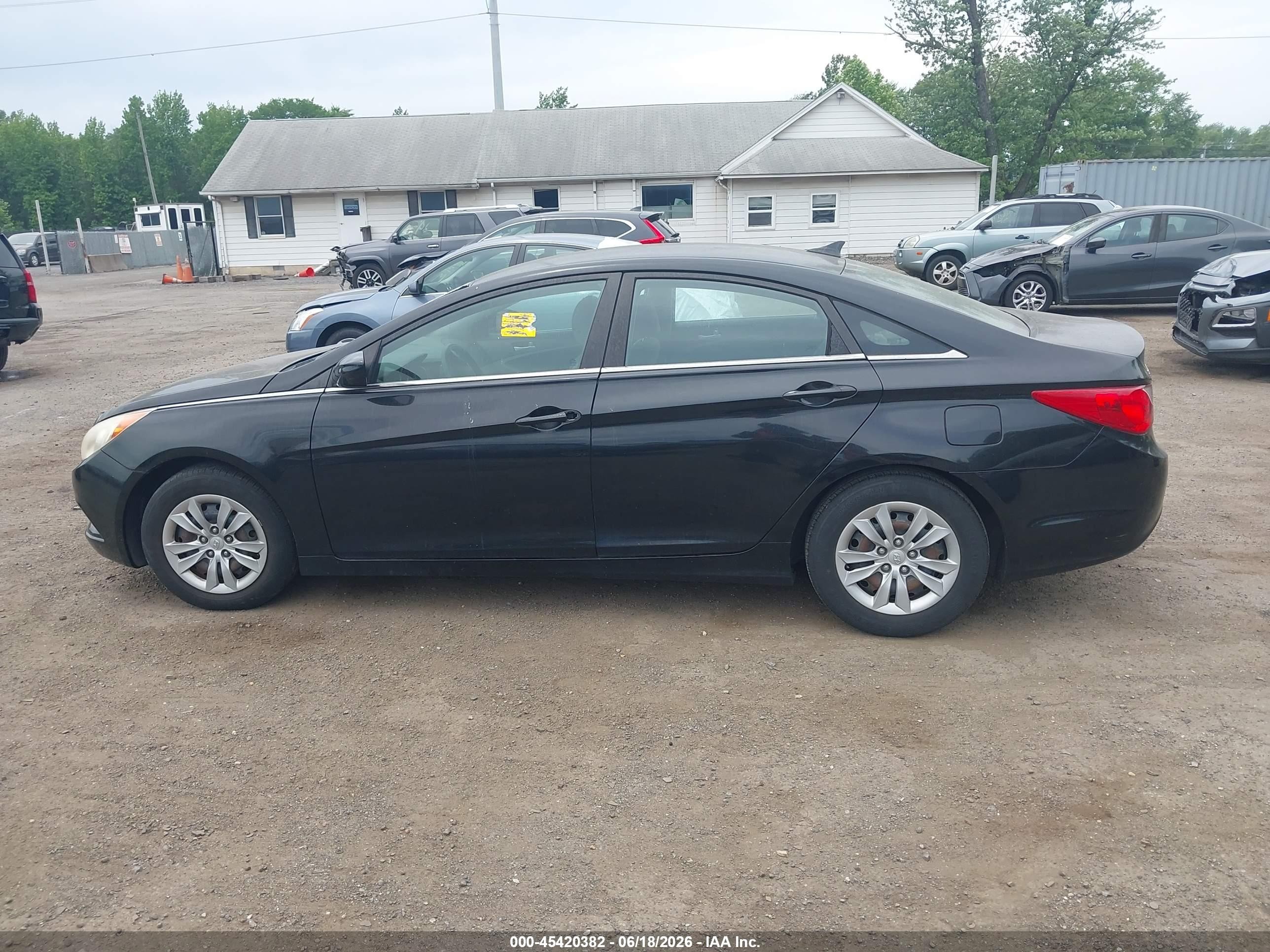 2011 Hyundai Sonata Gls Black vin: 5NPEB4AC0BH168873