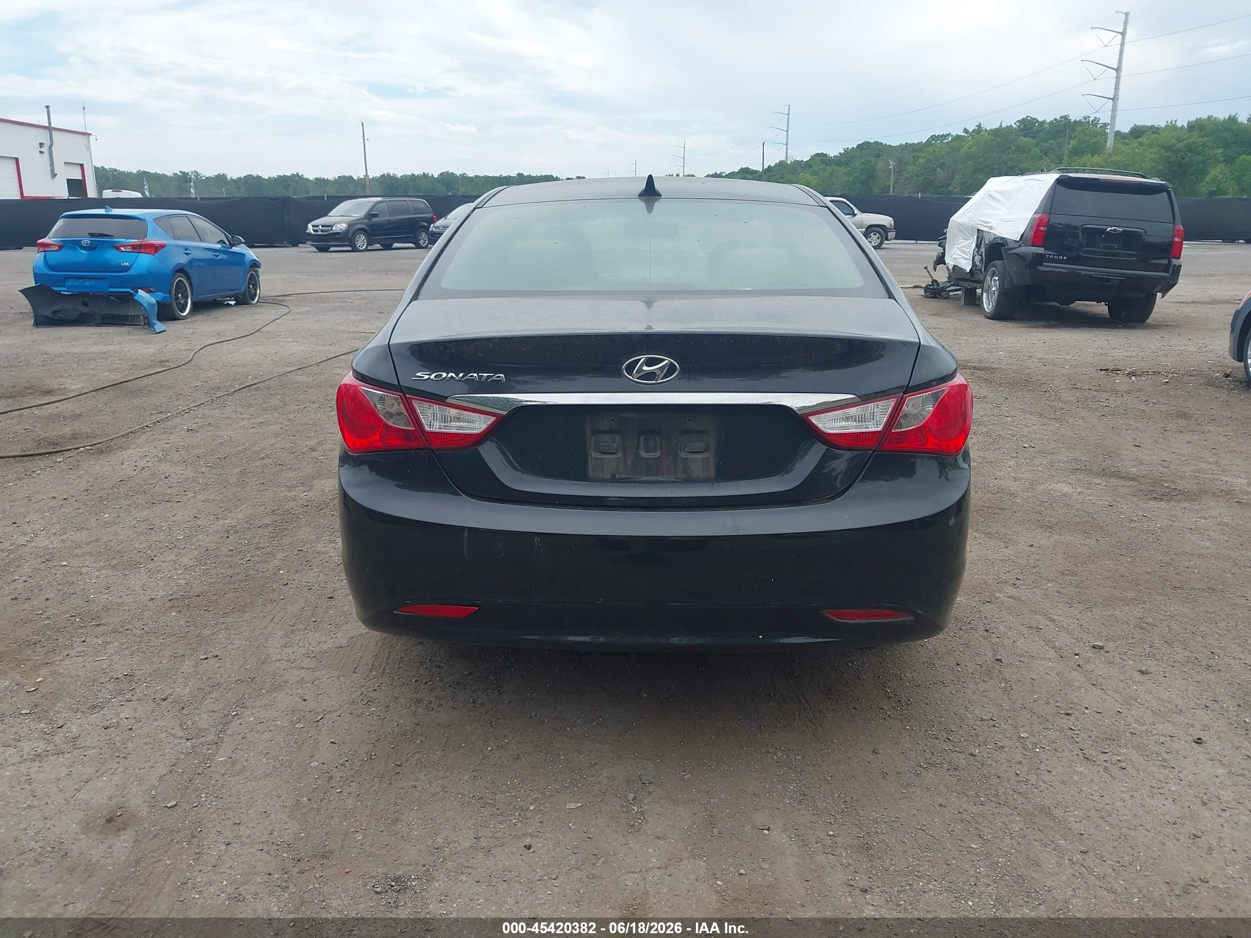 2011 Hyundai Sonata Gls Black vin: 5NPEB4AC0BH168873
