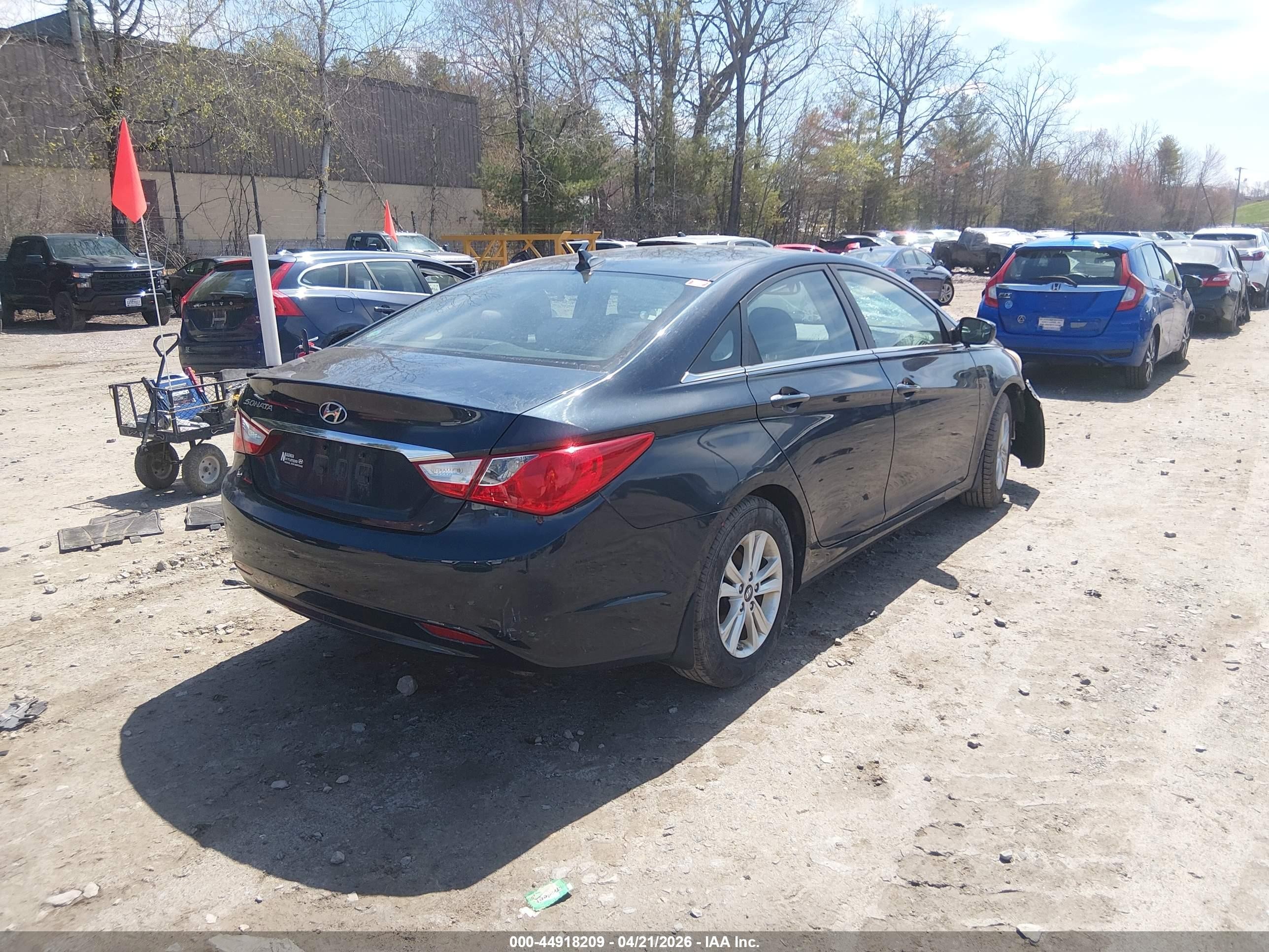 2011 Hyundai Sonata Gls Blue vin: 5NPEB4AC0BH175662