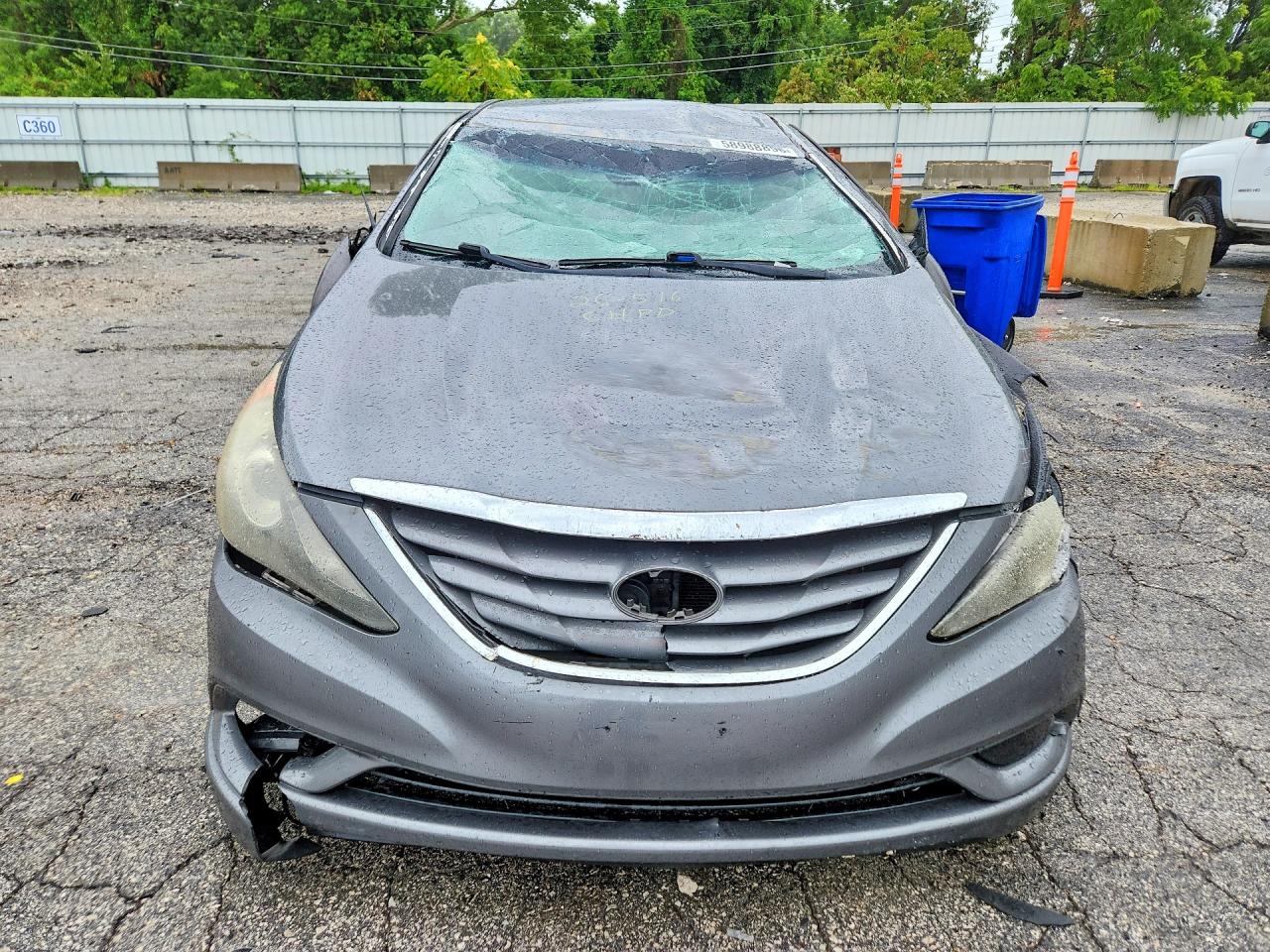 2011 Hyundai Sonata Gls Gray vin: 5NPEB4AC0BH181719