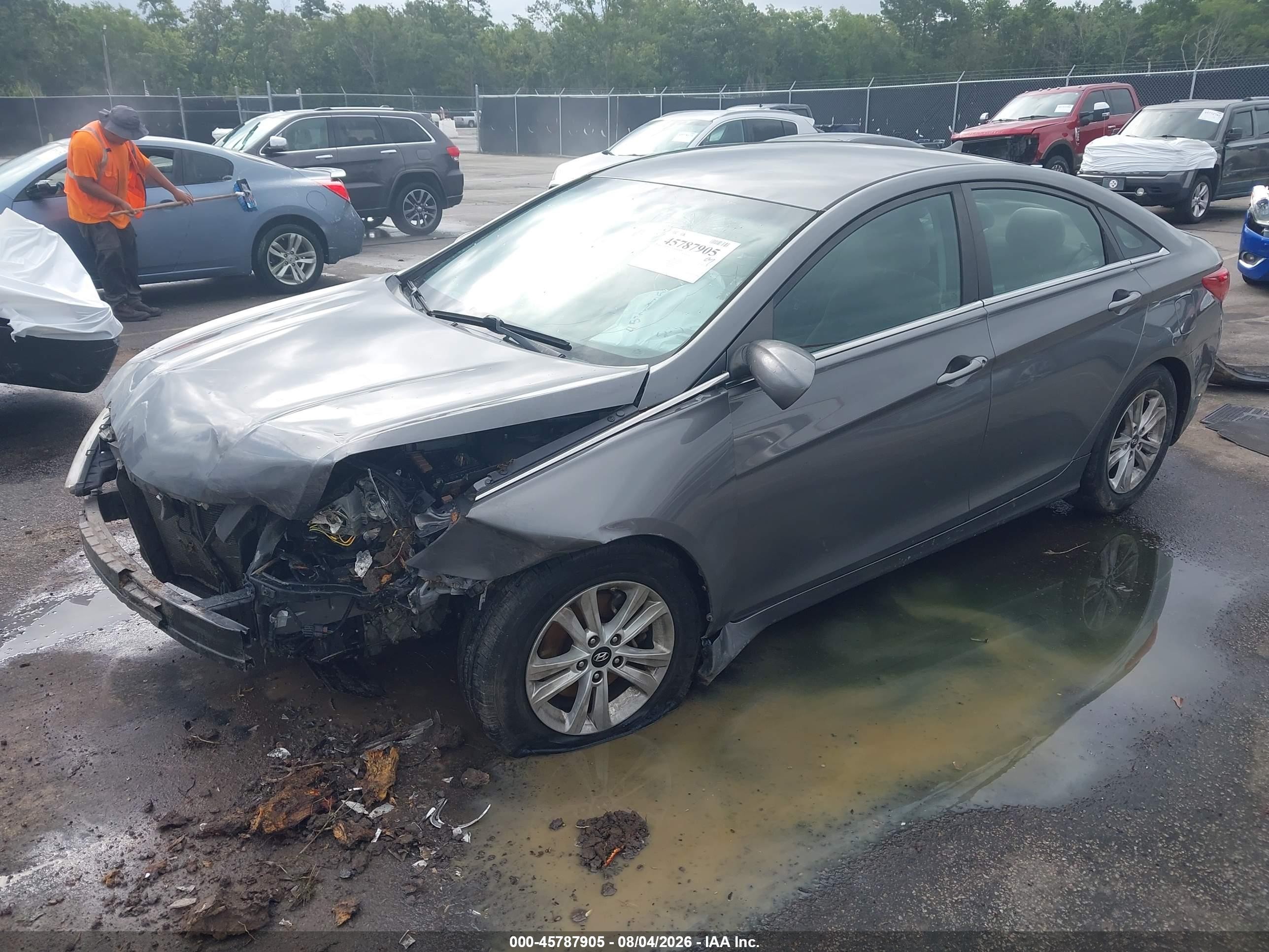 2011 Hyundai Sonata Gls Gray vin: 5NPEB4AC0BH209969