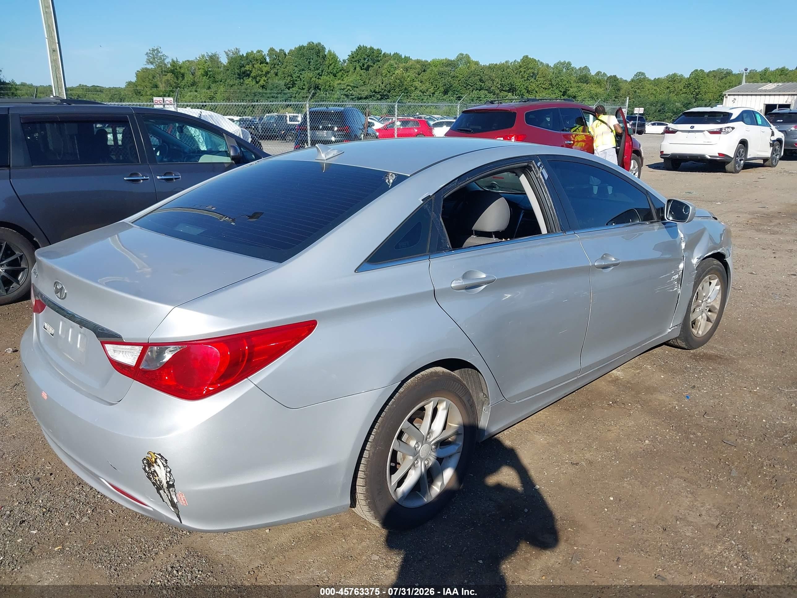 2011 Hyundai Sonata Gls Silver vin: 5NPEB4AC0BH211477