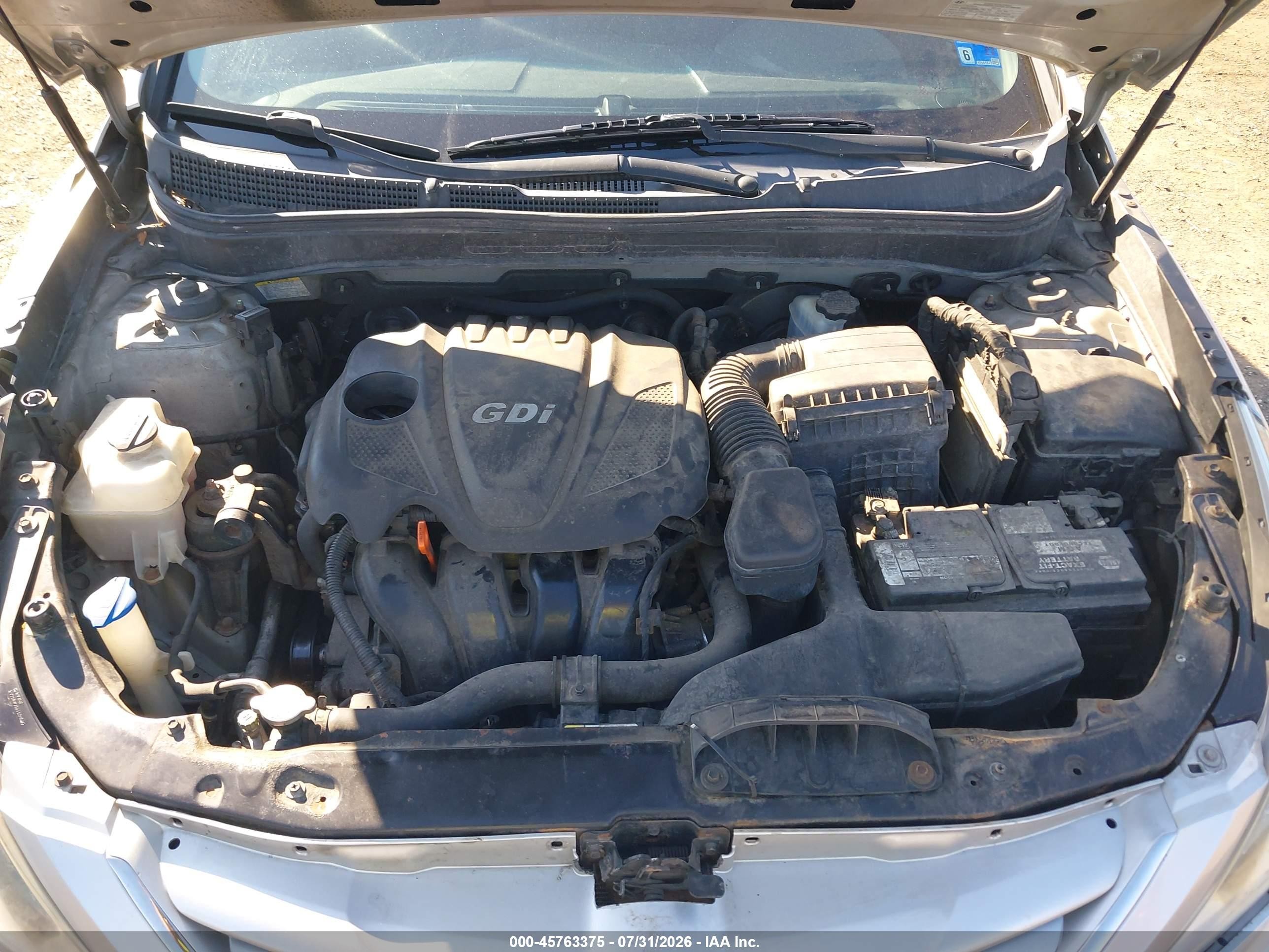 2011 Hyundai Sonata Gls Silver vin: 5NPEB4AC0BH211477