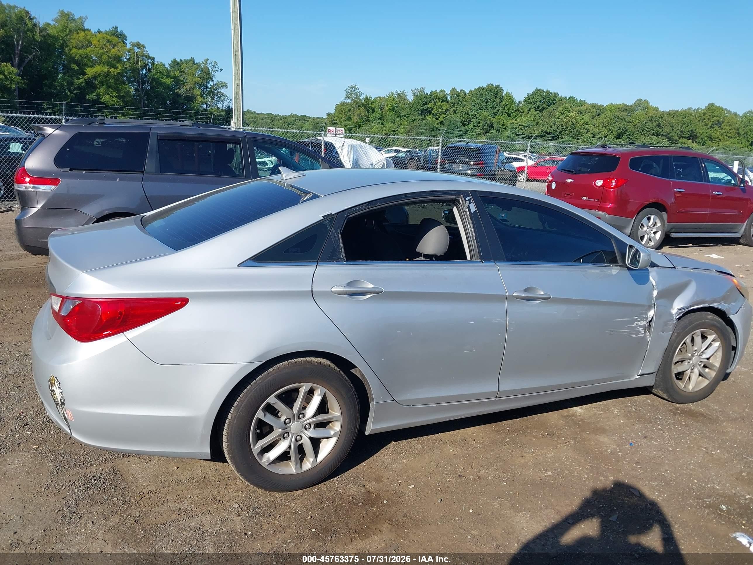 2011 Hyundai Sonata Gls Silver vin: 5NPEB4AC0BH211477