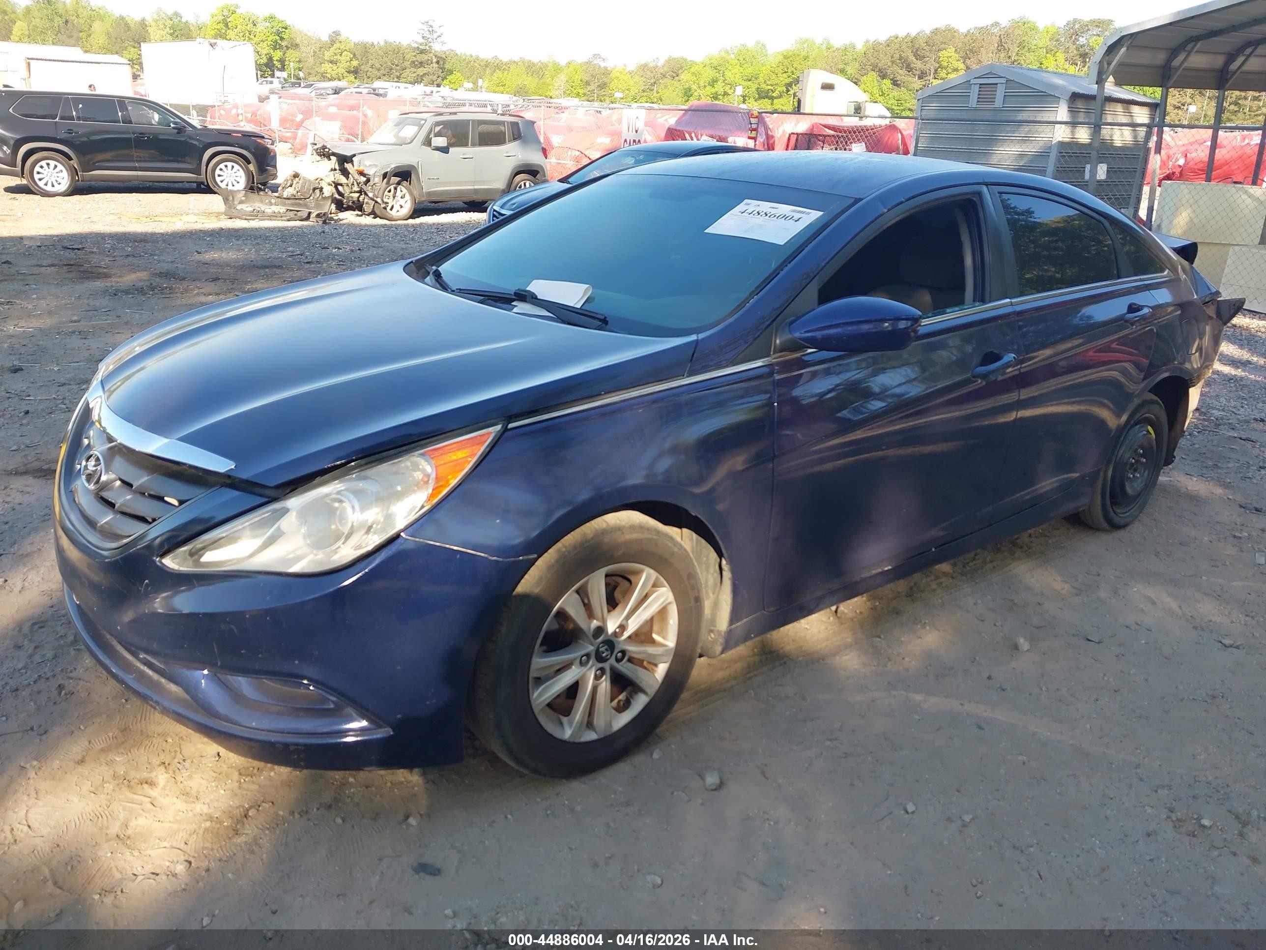 2011 Hyundai Sonata Gls Синий vin: 5NPEB4AC0BH215318