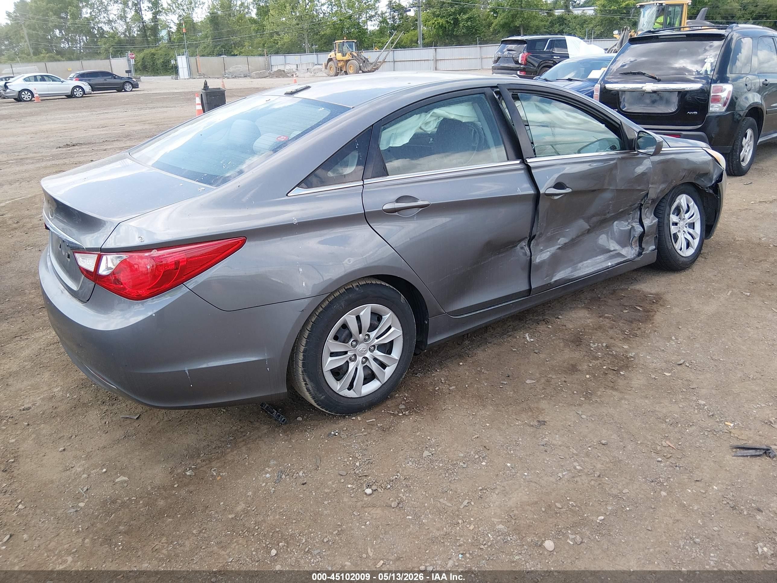 2011 Hyundai Sonata Gls Серый vin: 5NPEB4AC0BH221300