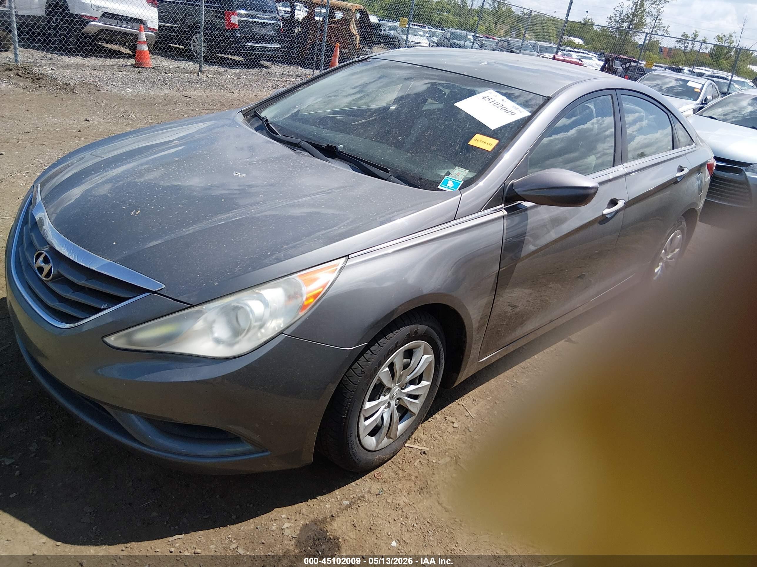 2011 Hyundai Sonata Gls Серый vin: 5NPEB4AC0BH221300