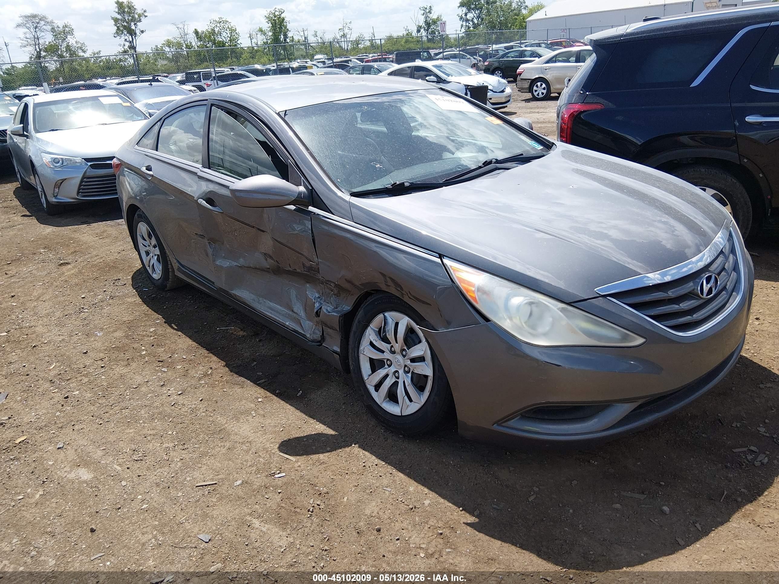 2011 Hyundai Sonata Gls Gray vin: 5NPEB4AC0BH221300