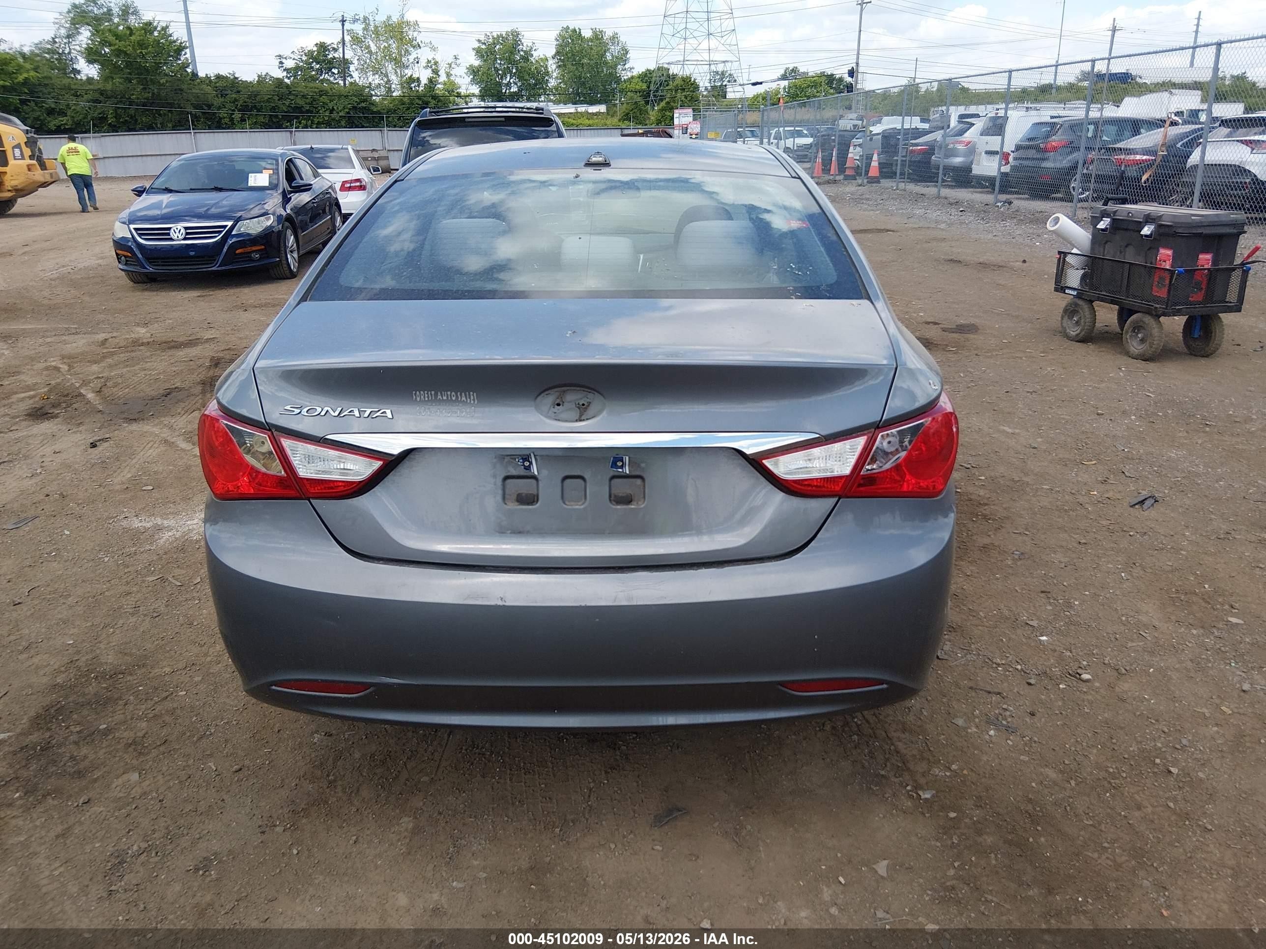 2011 Hyundai Sonata Gls Серый vin: 5NPEB4AC0BH221300