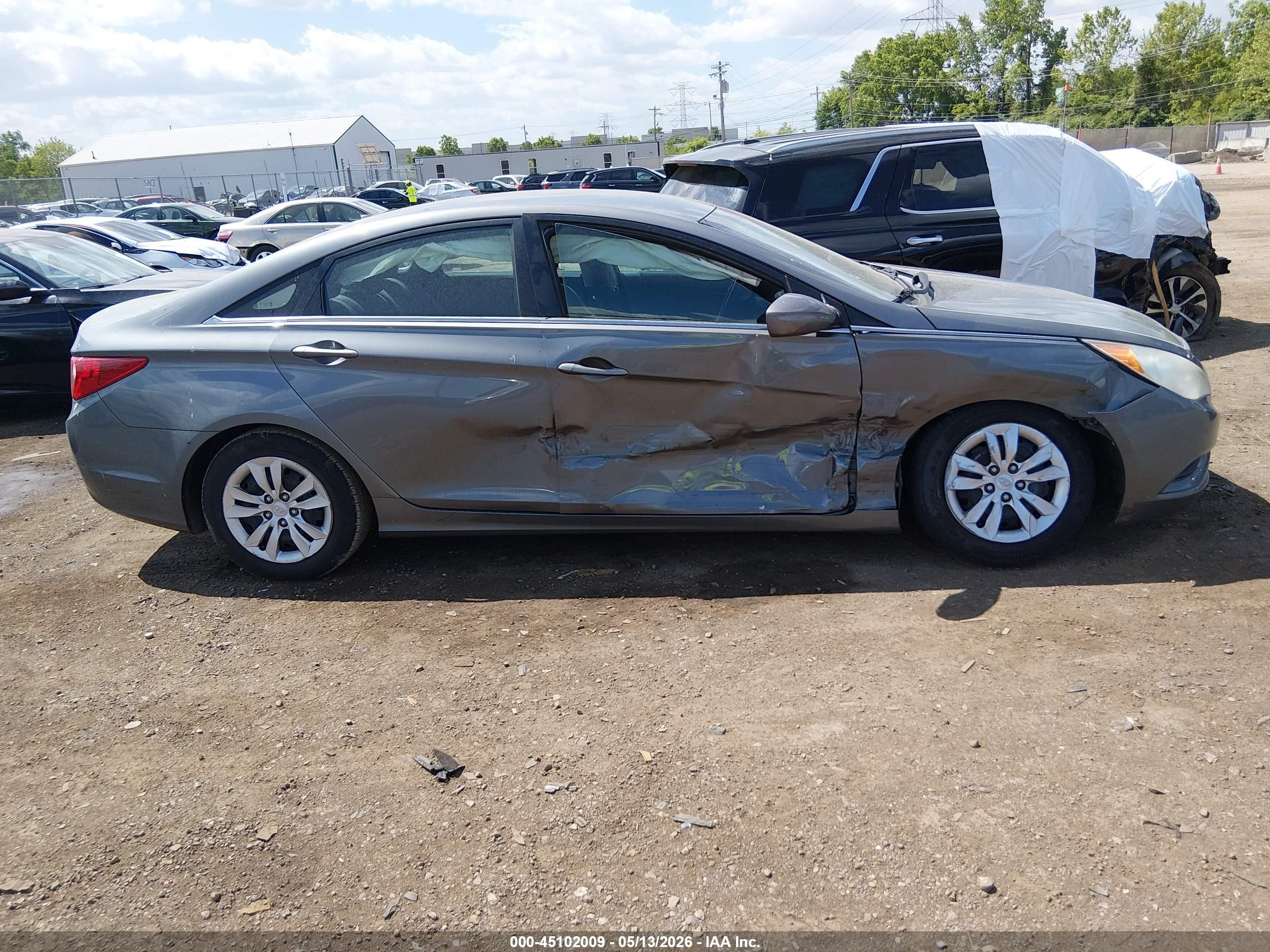 2011 Hyundai Sonata Gls Серый vin: 5NPEB4AC0BH221300