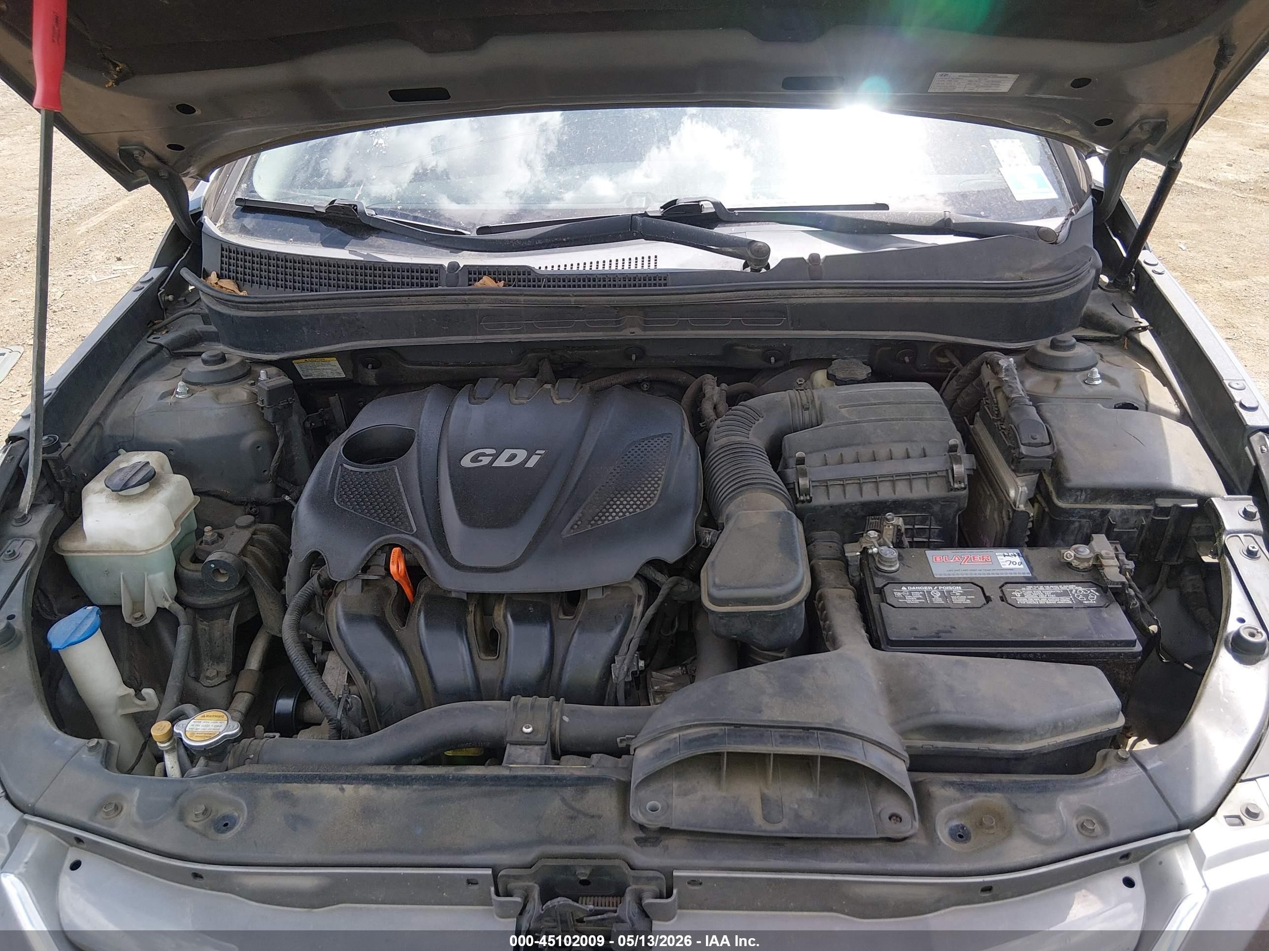 2011 Hyundai Sonata Gls Серый vin: 5NPEB4AC0BH221300