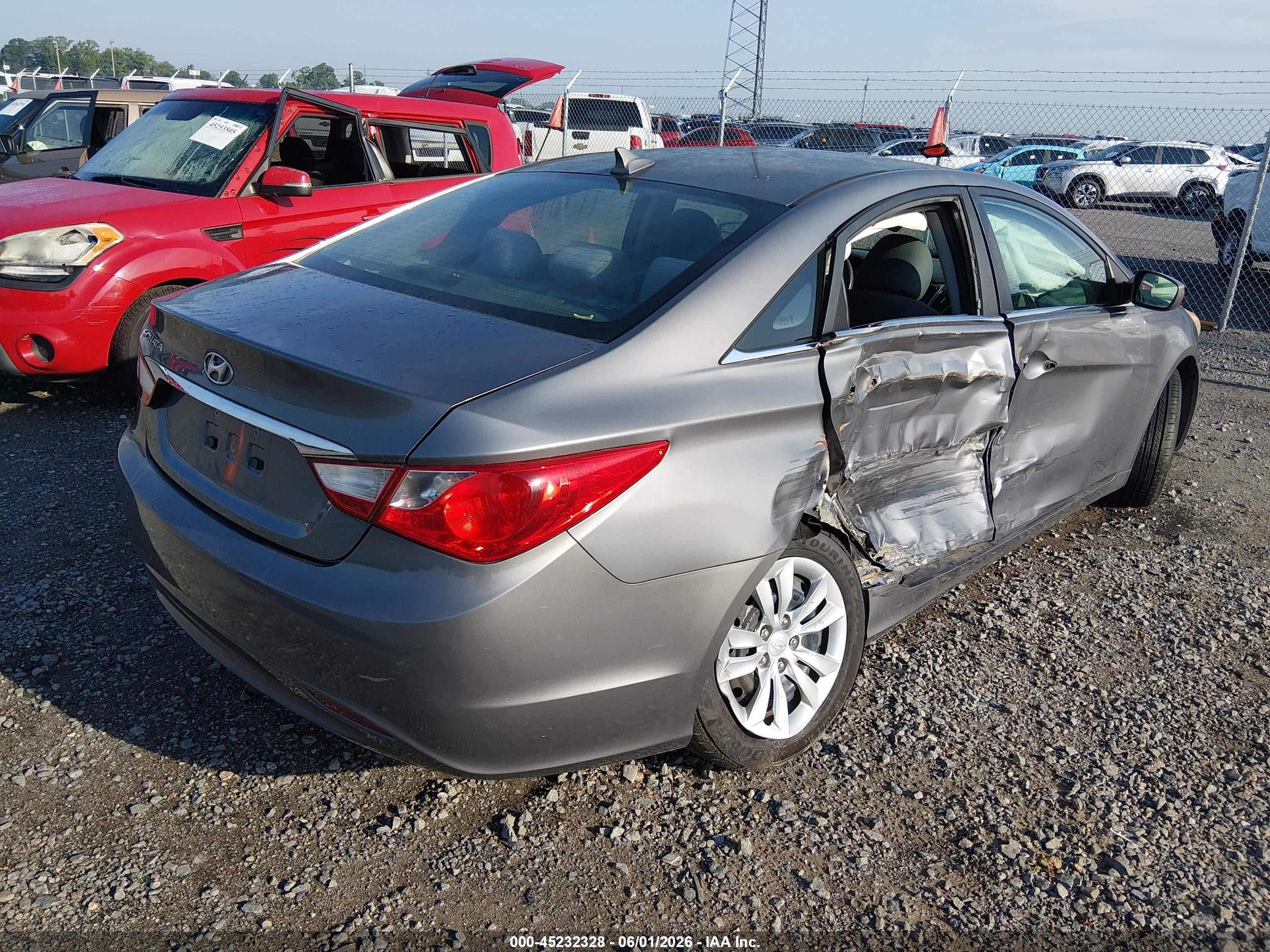 2011 Hyundai Sonata Gls Gray vin: 5NPEB4AC0BH231096