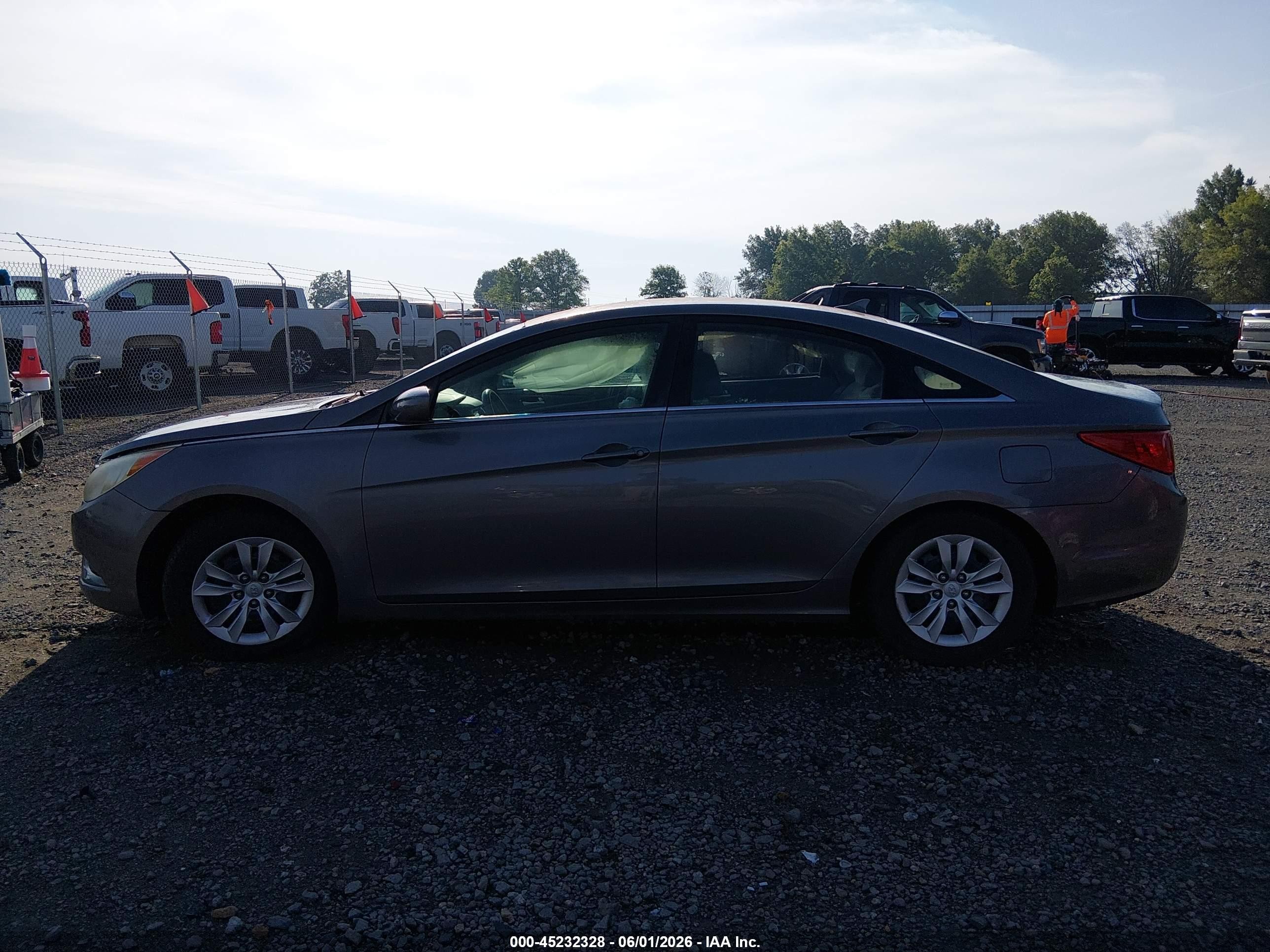 2011 Hyundai Sonata Gls Gray vin: 5NPEB4AC0BH231096
