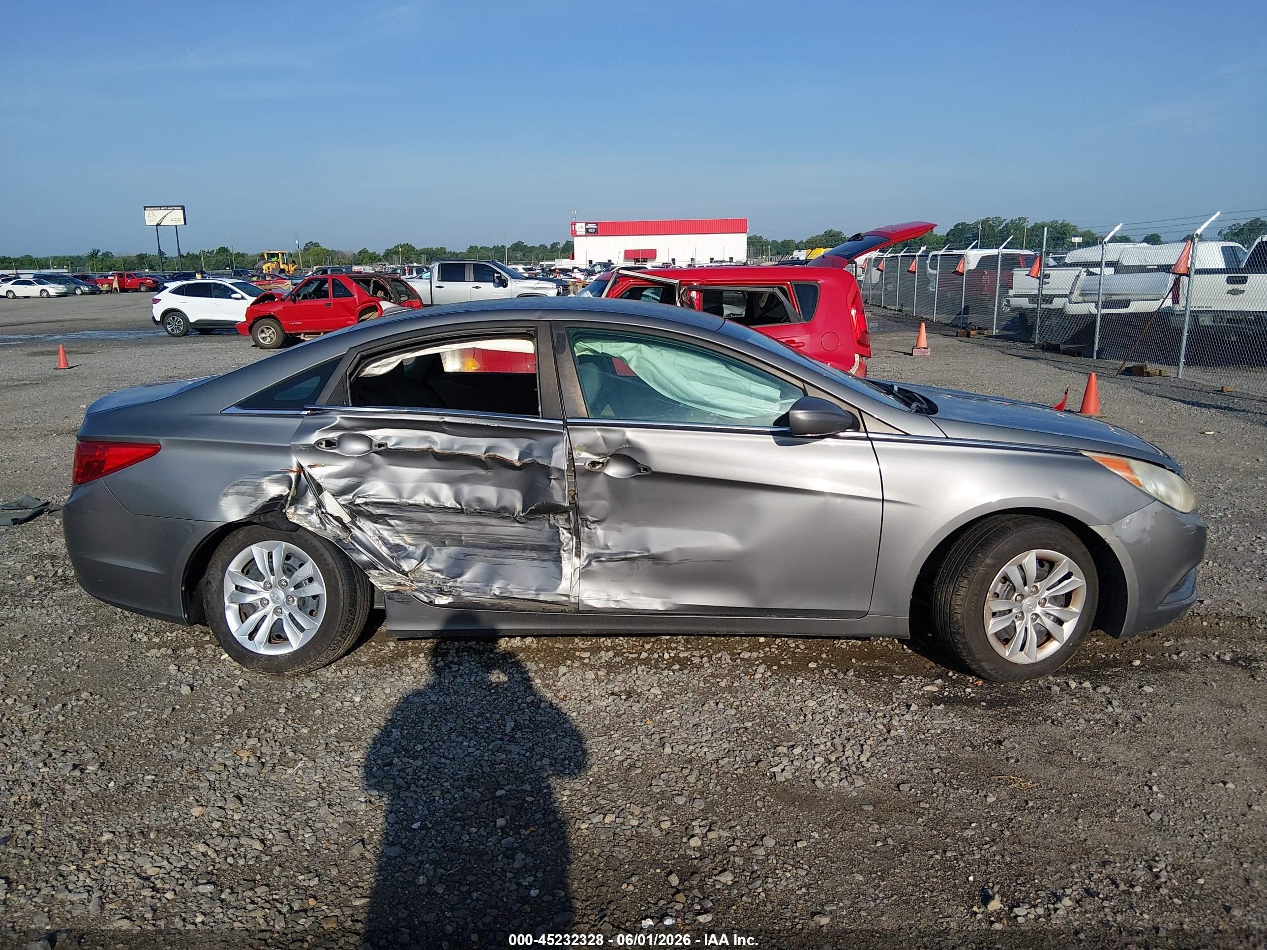 2011 Hyundai Sonata Gls Gray vin: 5NPEB4AC0BH231096