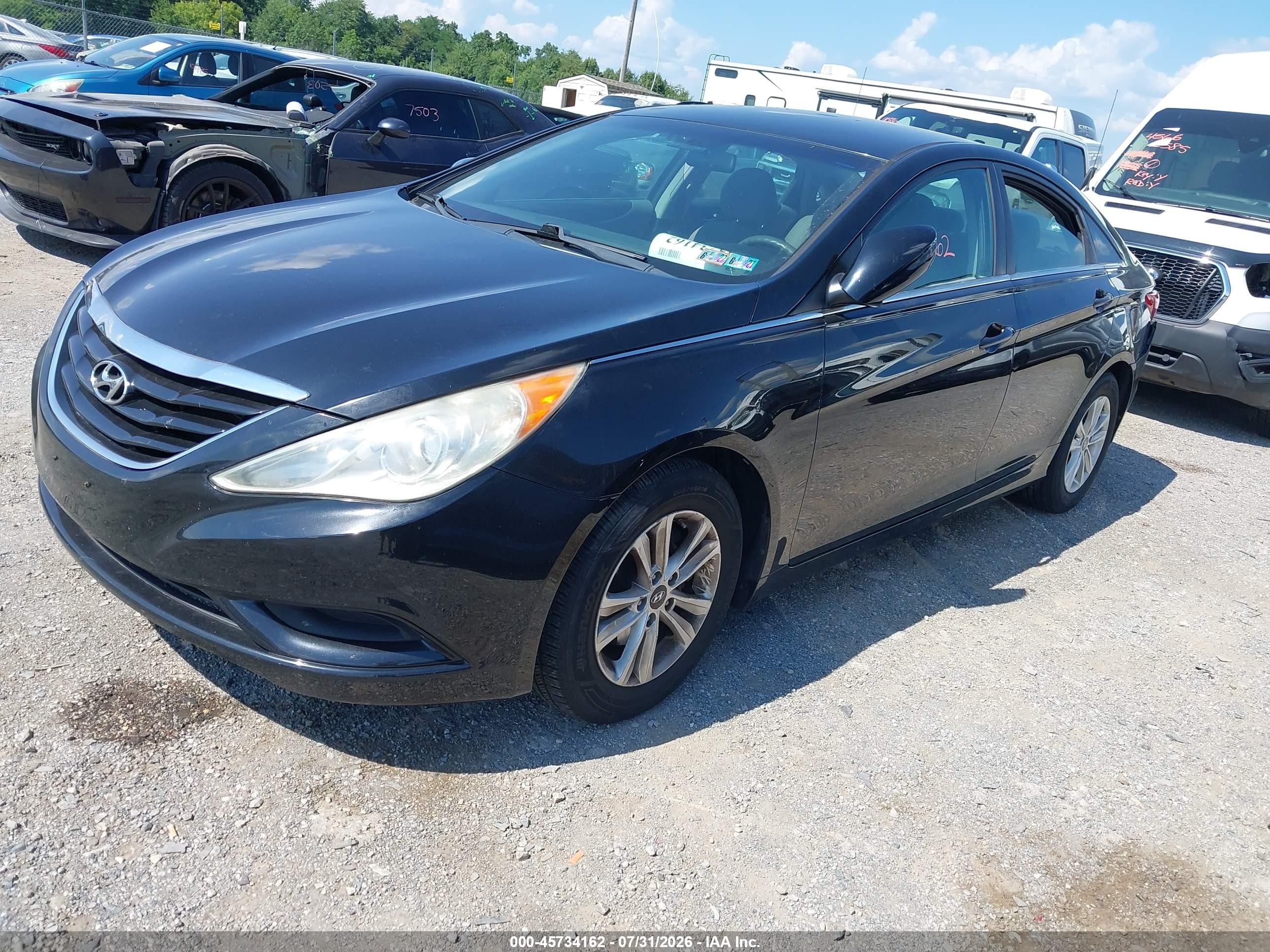 2011 Hyundai Sonata Gls Black vin: 5NPEB4AC0BH245967