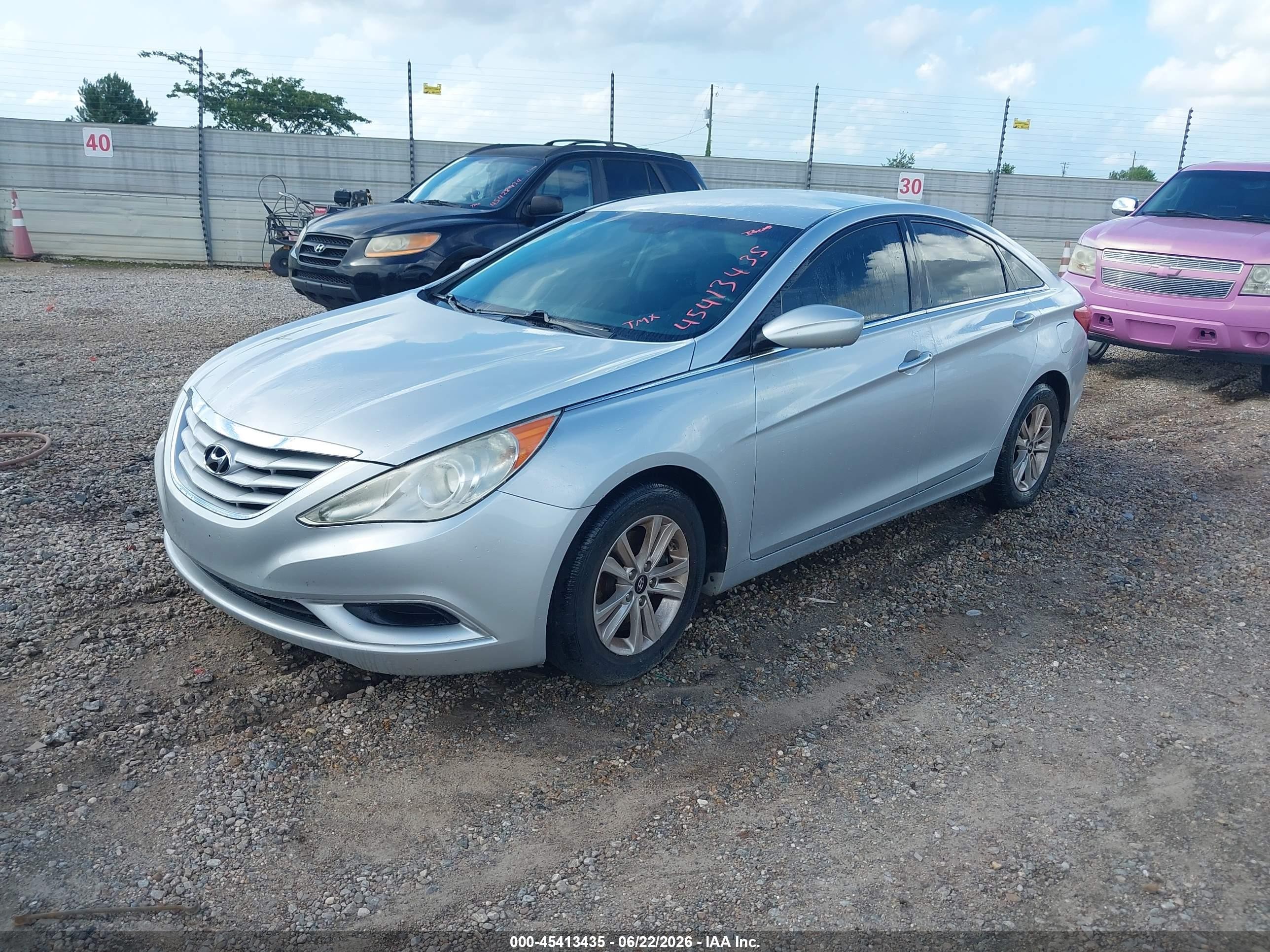 2011 Hyundai Sonata Gls Silver vin: 5NPEB4AC0BH250103