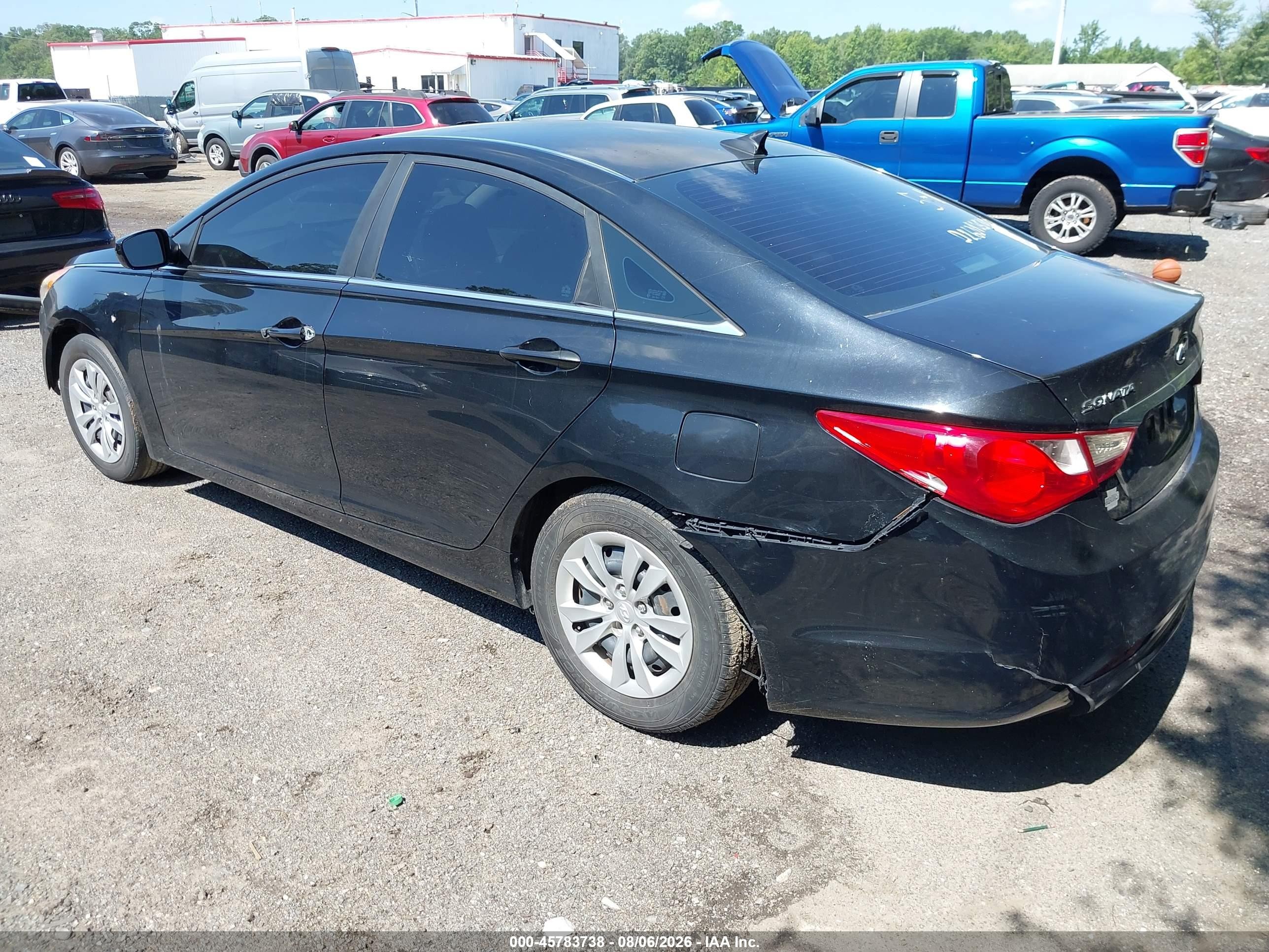 2011 Hyundai Sonata Gls Черный vin: 5NPEB4AC0BH257018