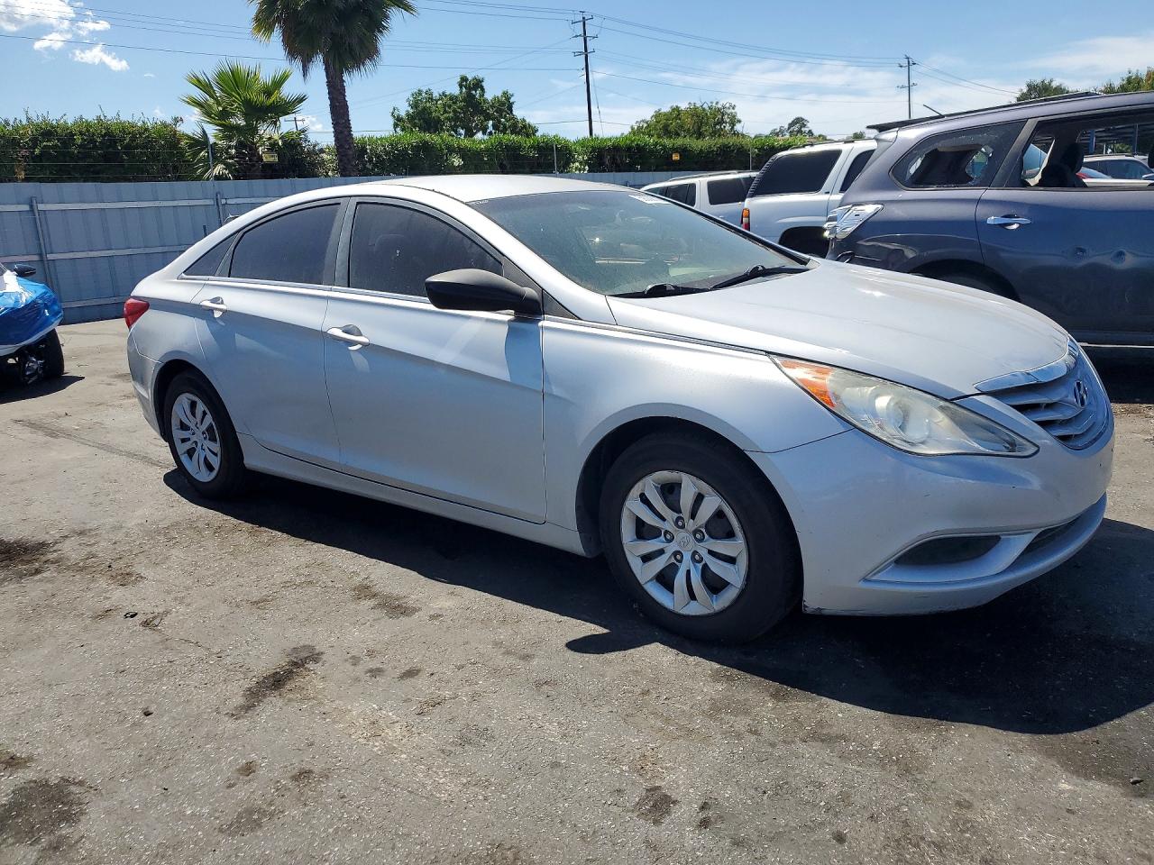 2011 Hyundai Sonata Gls Gray vin: 5NPEB4AC0BH266205