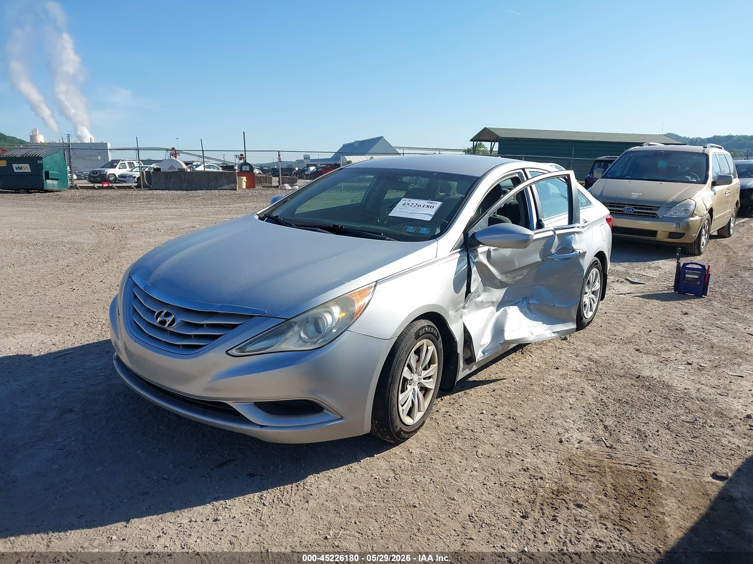 2011 Hyundai Sonata Gls Silver vin: 5NPEB4AC0BH271601