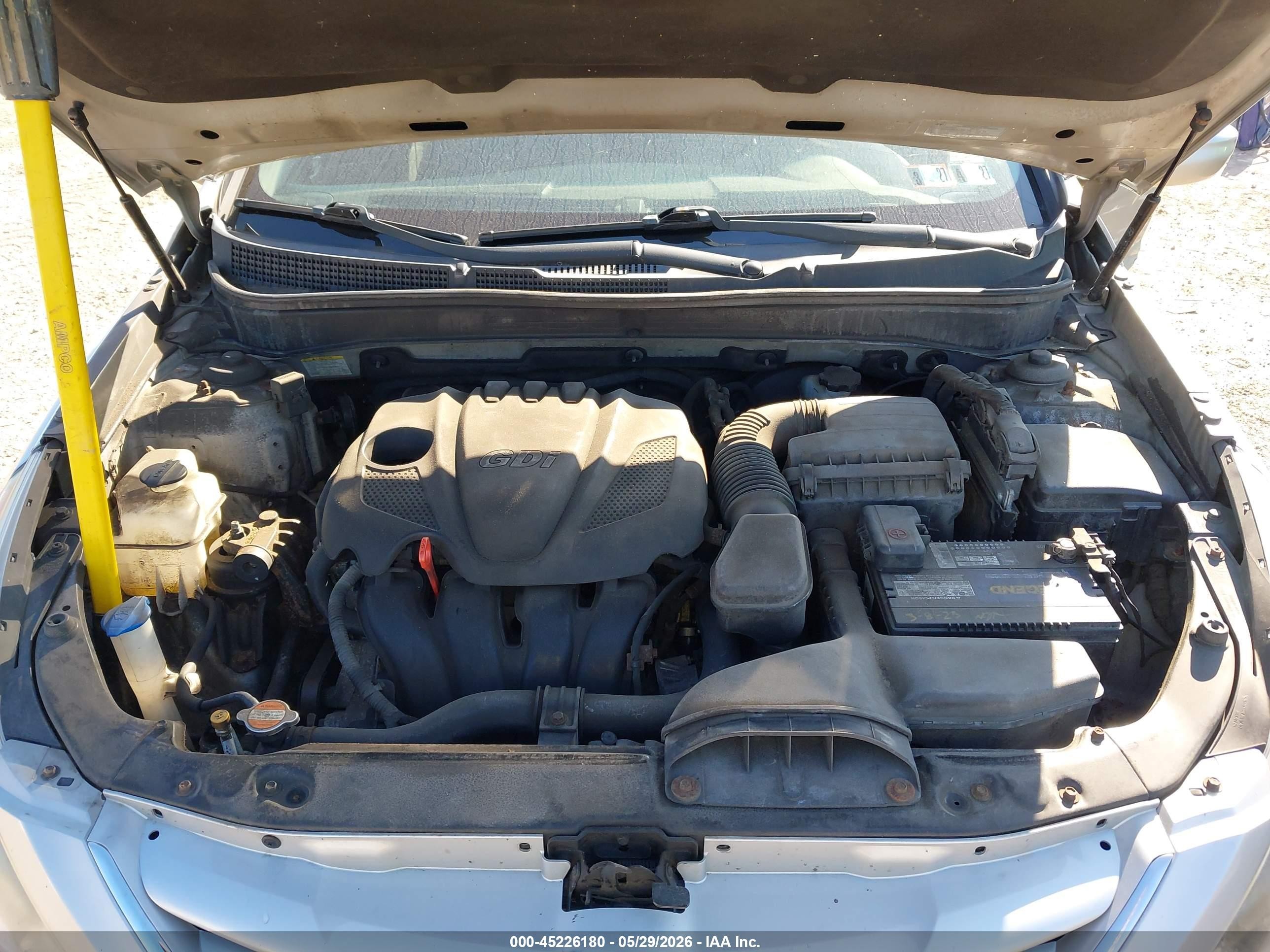 2011 Hyundai Sonata Gls Silver vin: 5NPEB4AC0BH271601