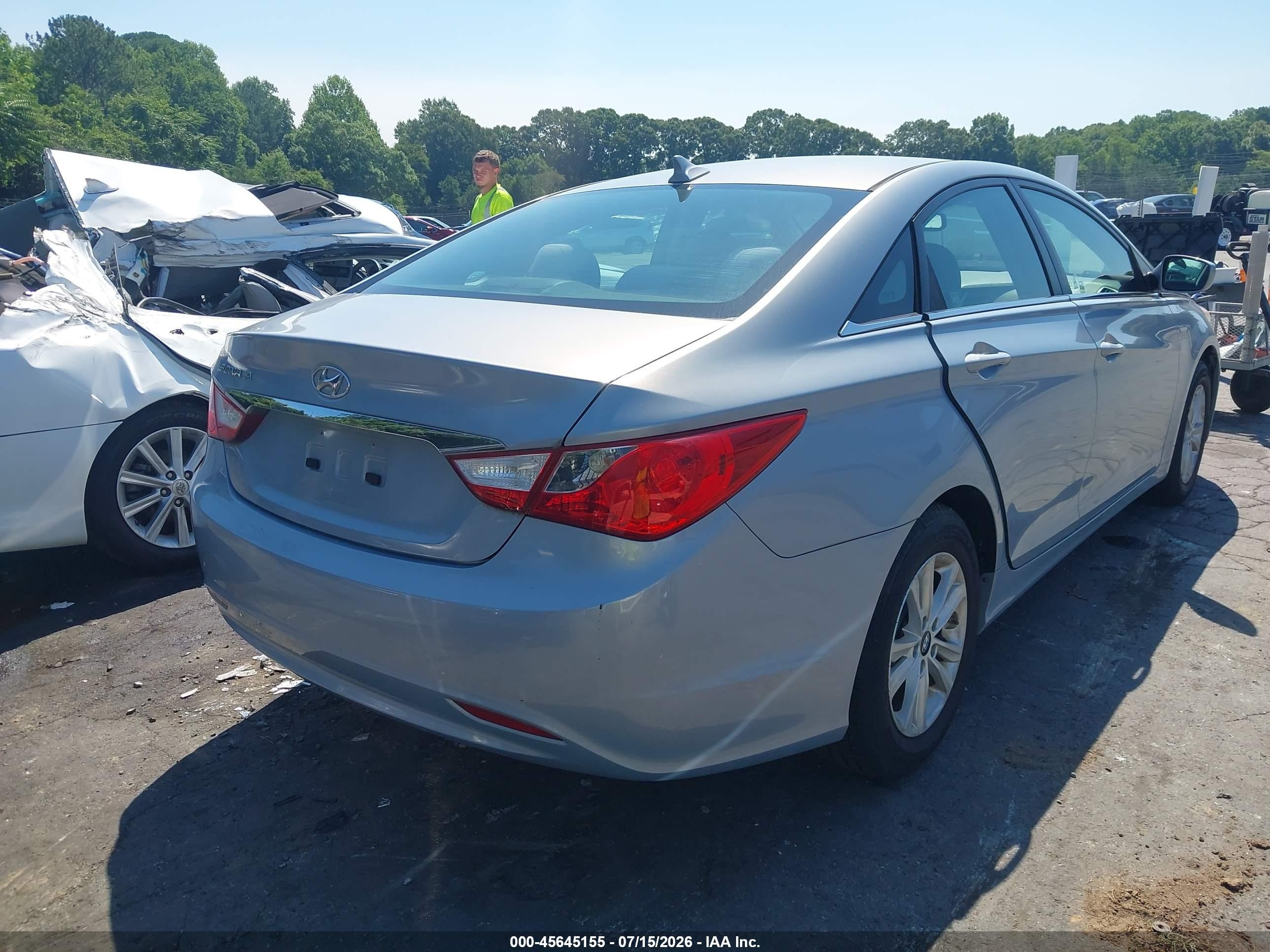 2011 Hyundai Sonata Gls Серебряный vin: 5NPEB4AC0BH288821