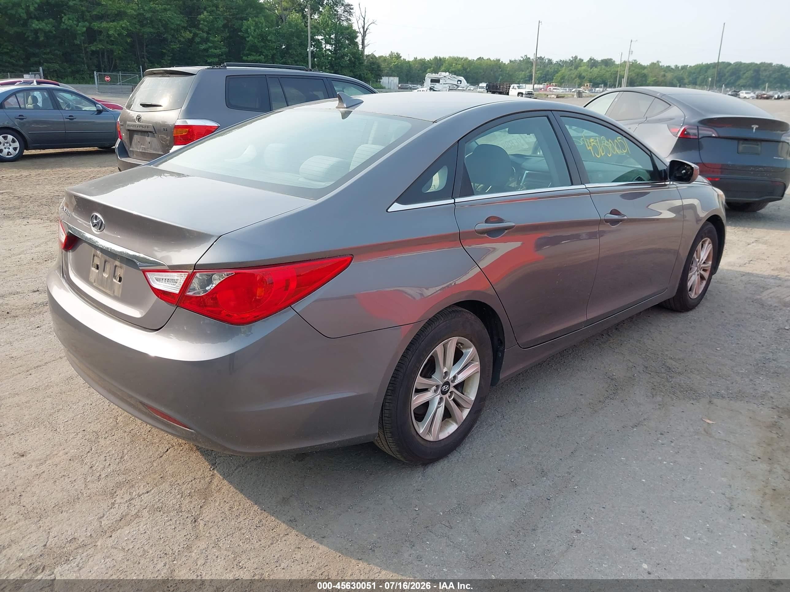 2011 Hyundai Sonata Gls Gray vin: 5NPEB4AC0BH290326