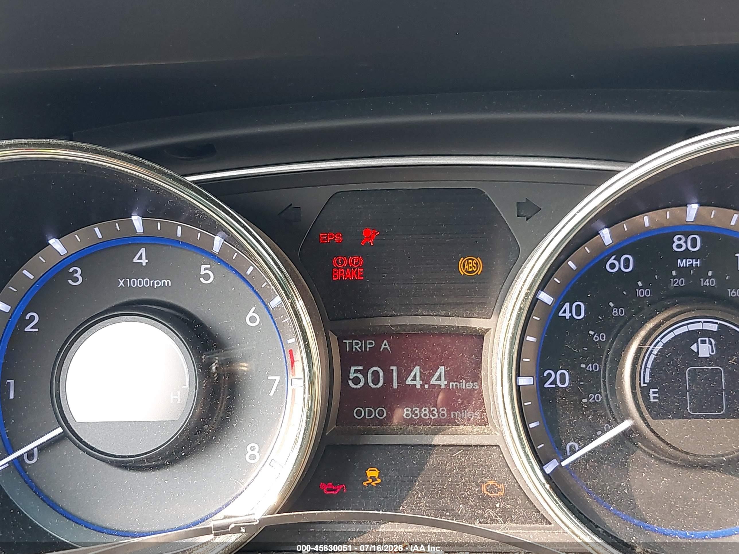 2011 Hyundai Sonata Gls Gray vin: 5NPEB4AC0BH290326