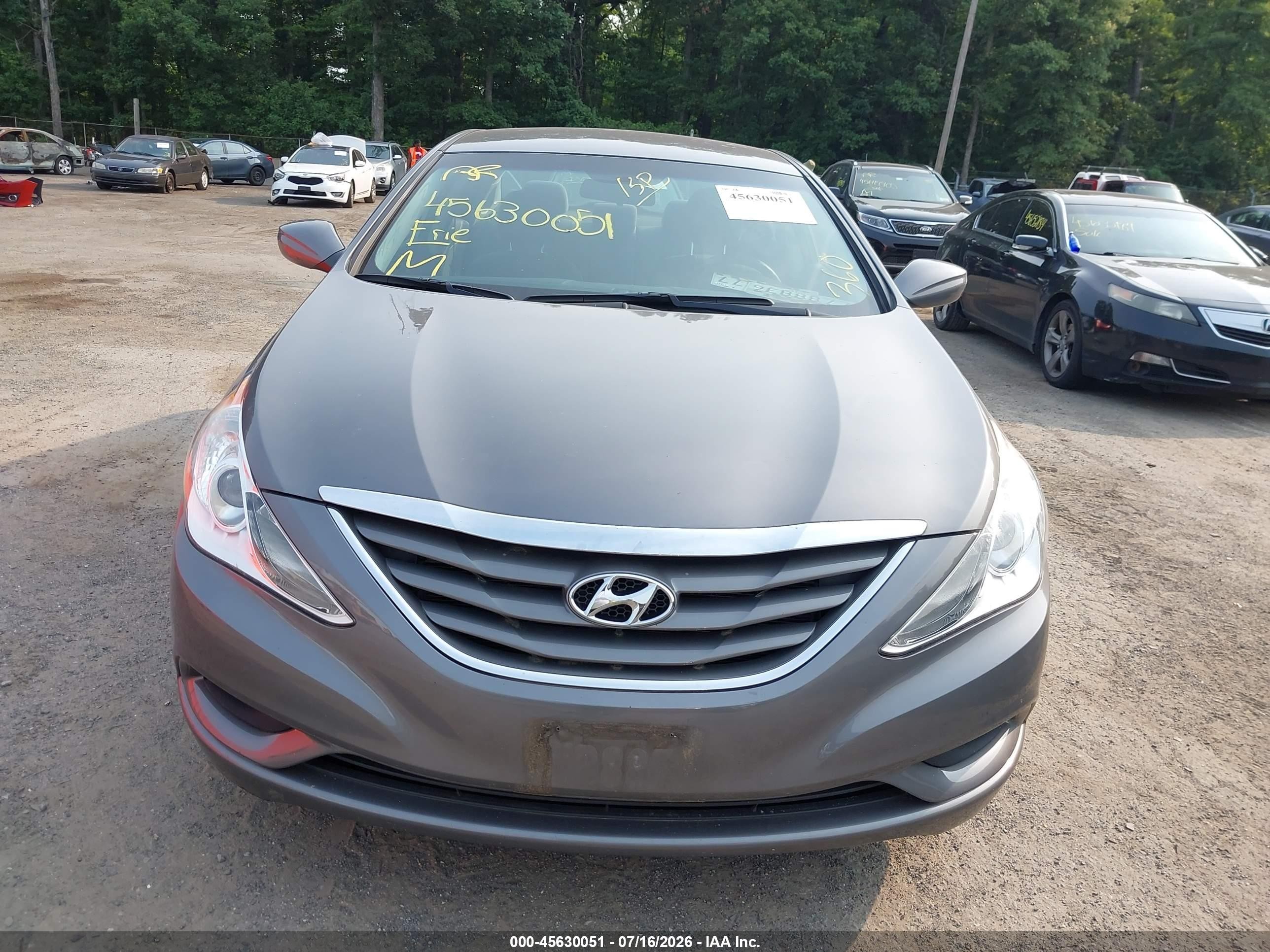 2011 Hyundai Sonata Gls Gray vin: 5NPEB4AC0BH290326