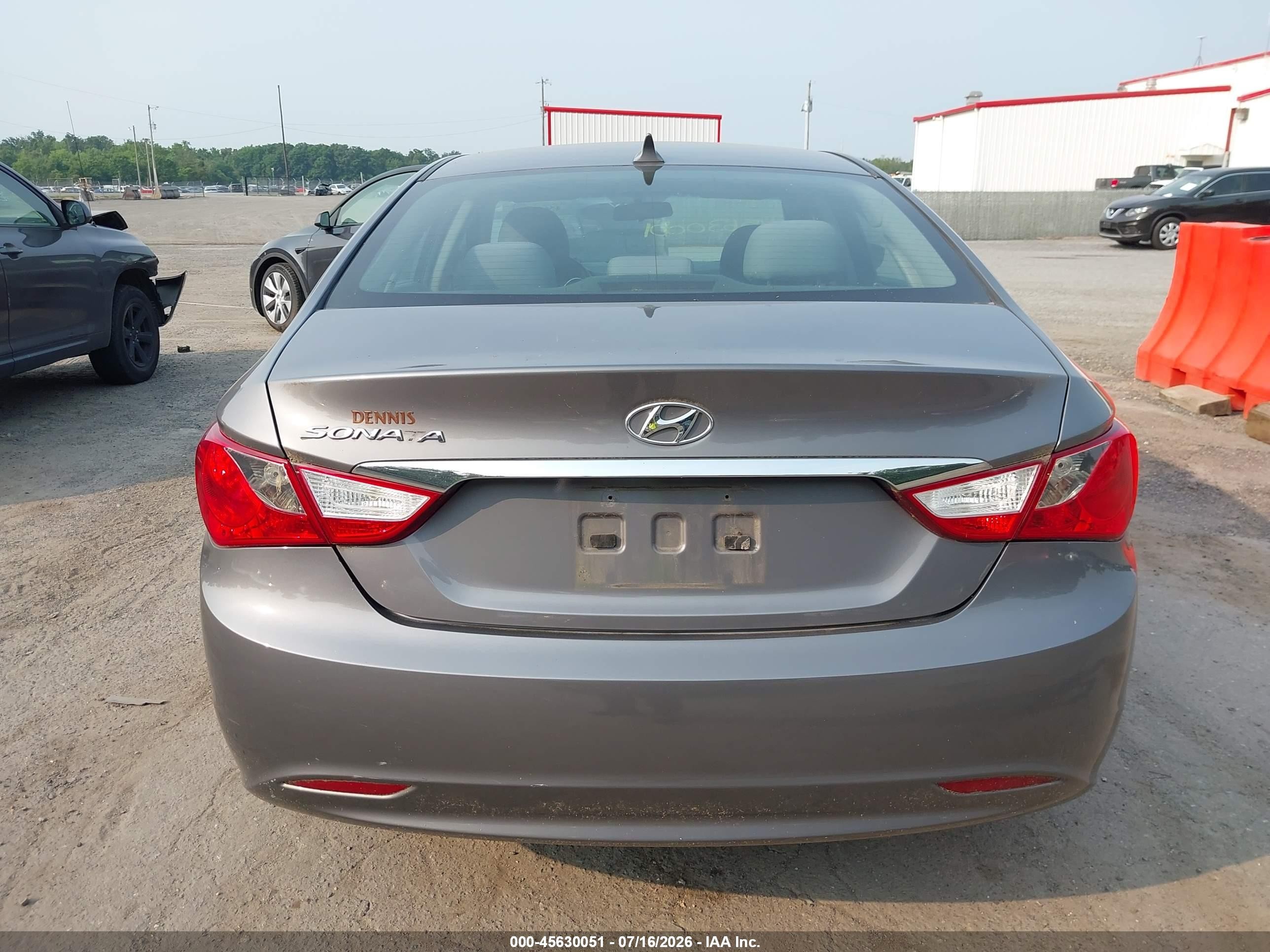 2011 Hyundai Sonata Gls Gray vin: 5NPEB4AC0BH290326
