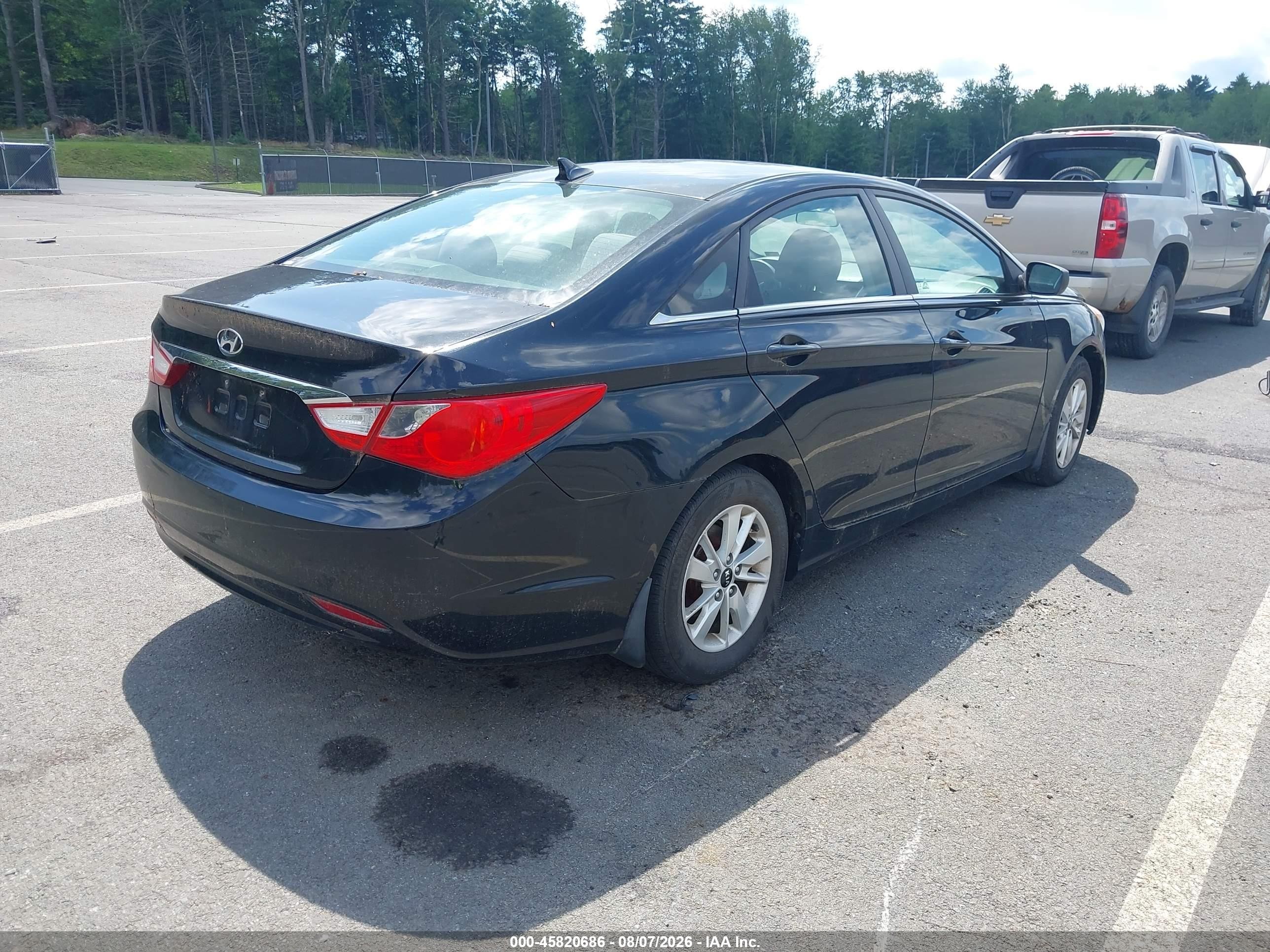 2011 Hyundai Sonata Gls Black vin: 5NPEB4AC0BH300711