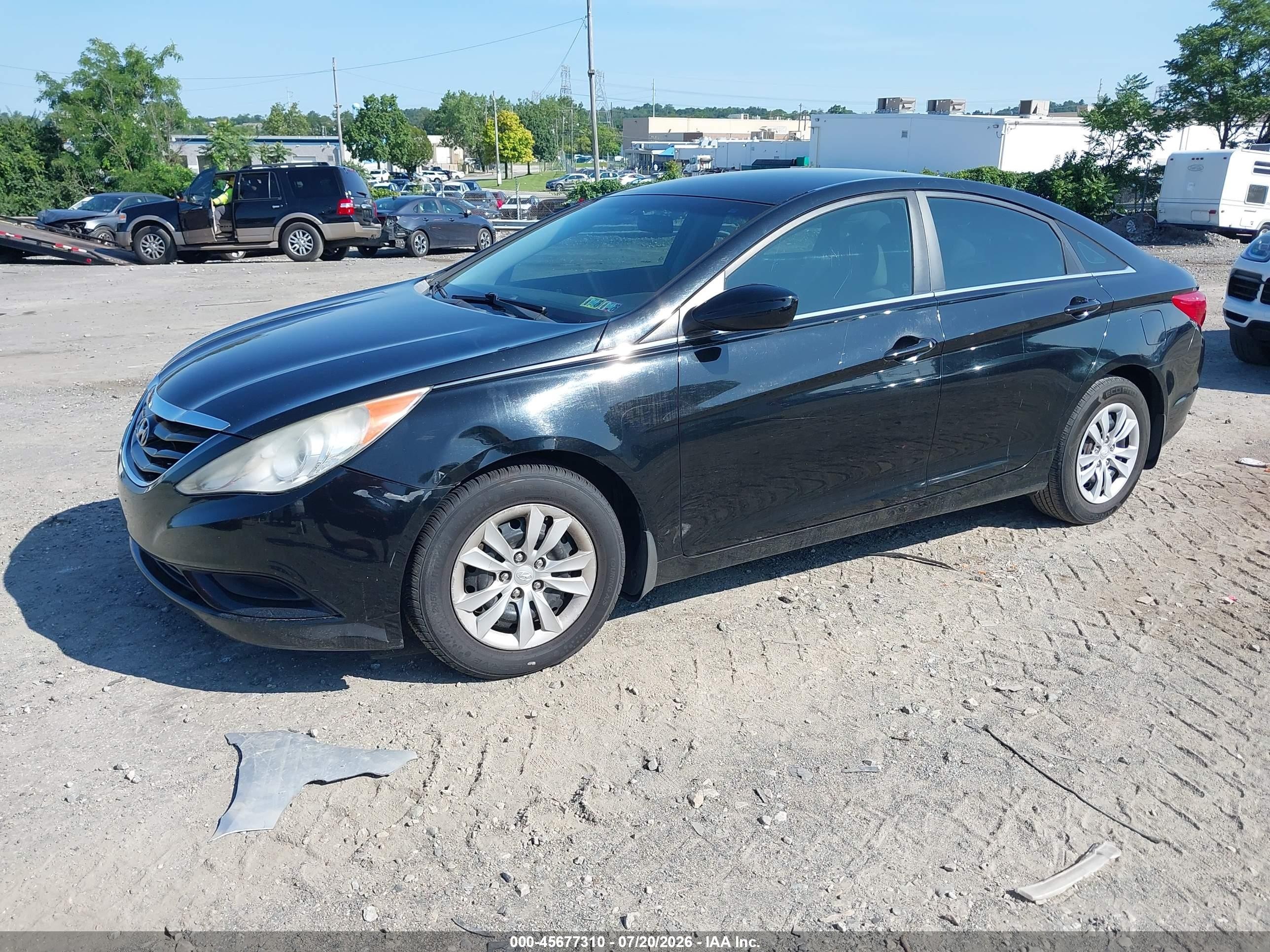 2011 Hyundai Sonata Gls Black vin: 5NPEB4AC0BH303995
