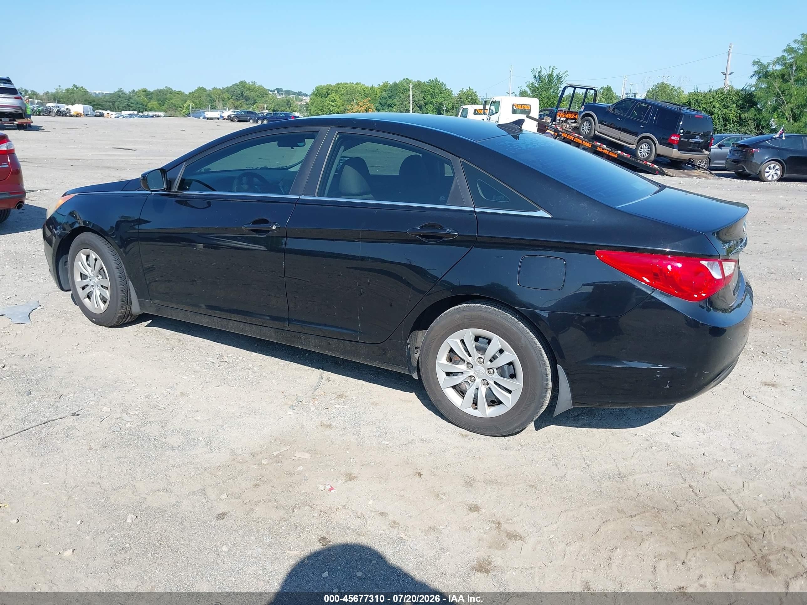 2011 Hyundai Sonata Gls Black vin: 5NPEB4AC0BH303995